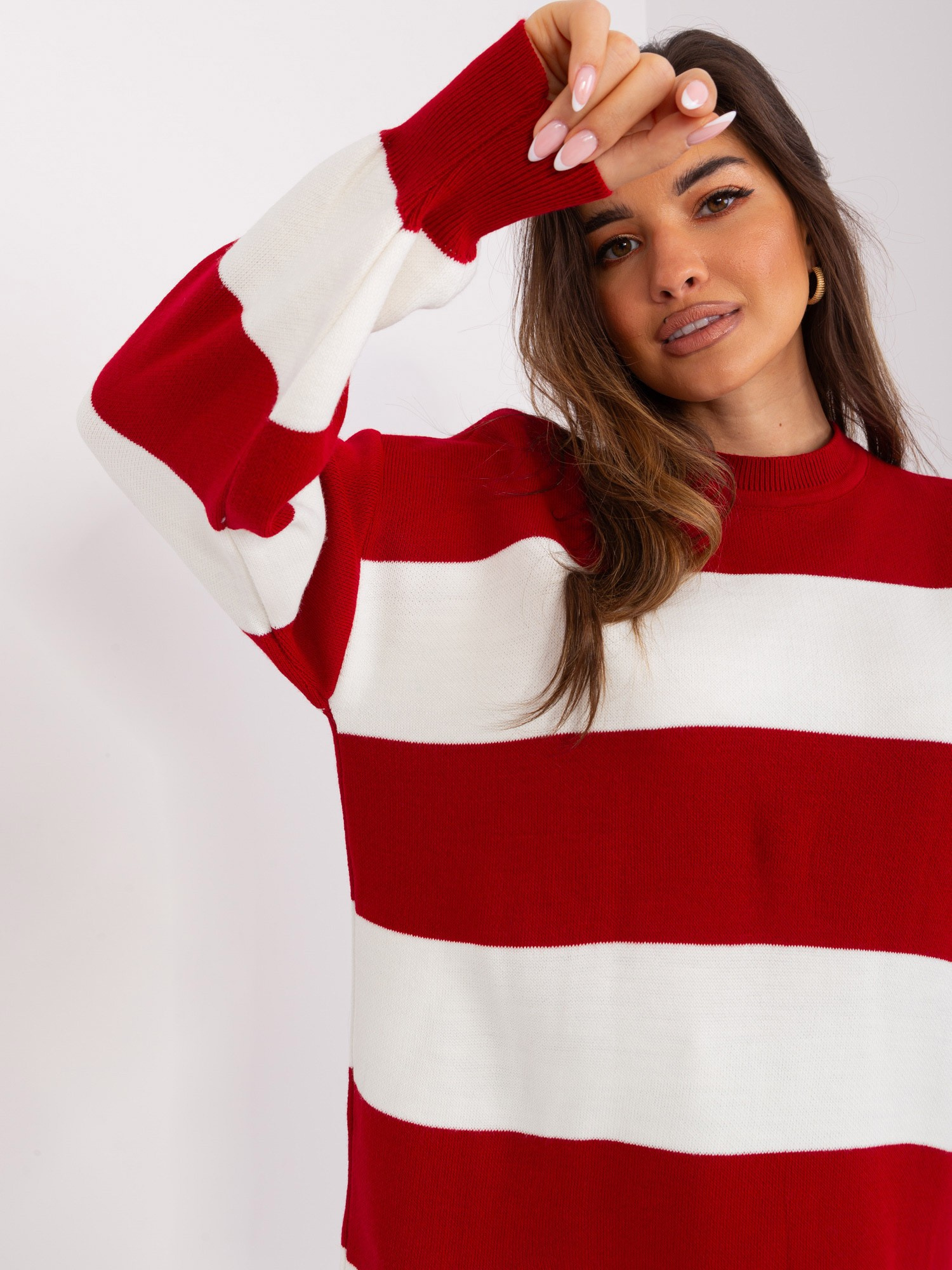 Sweter Bordowy - obrazek 4