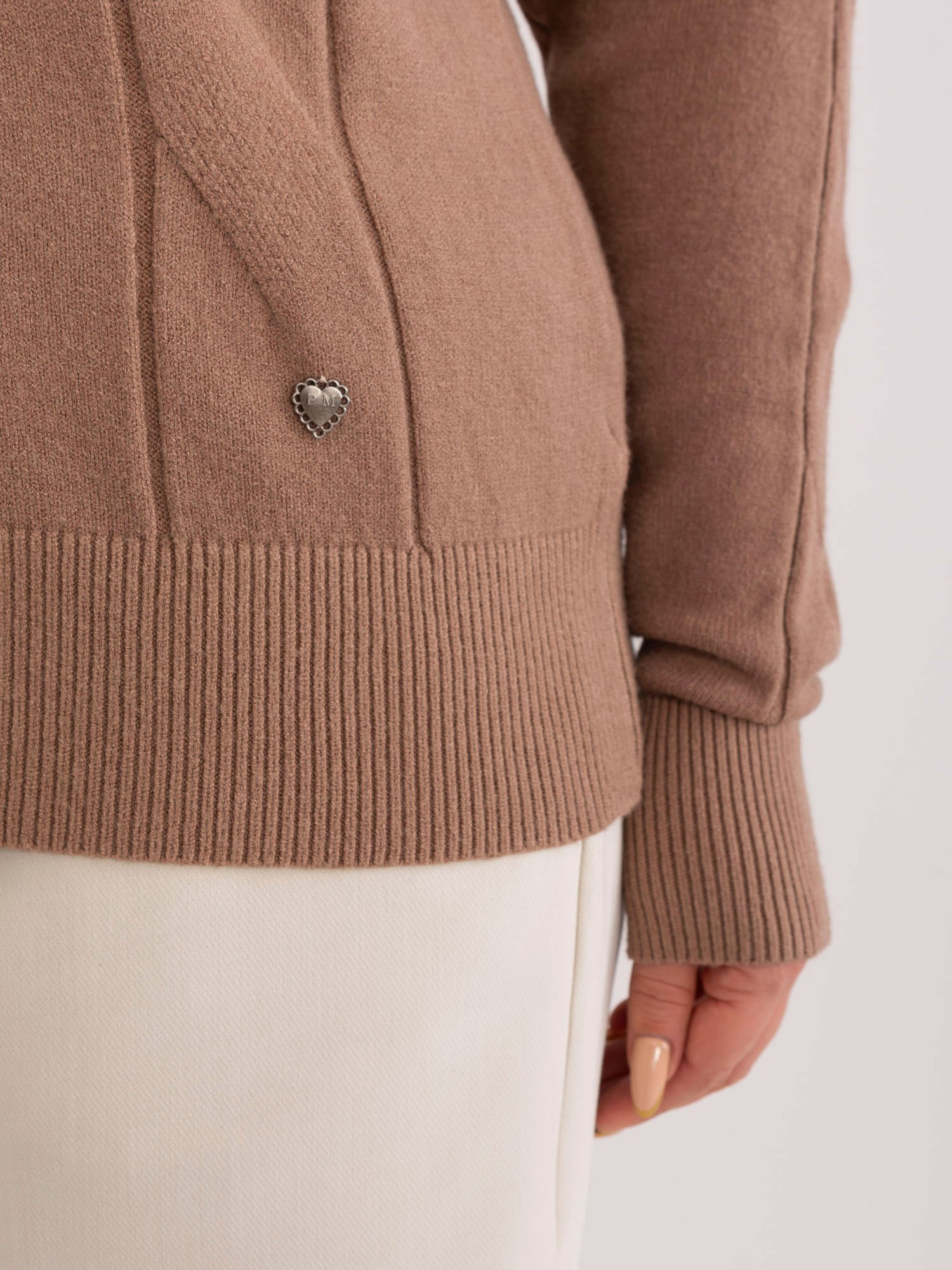 Sweter Jasny brązowy - obrazek 4