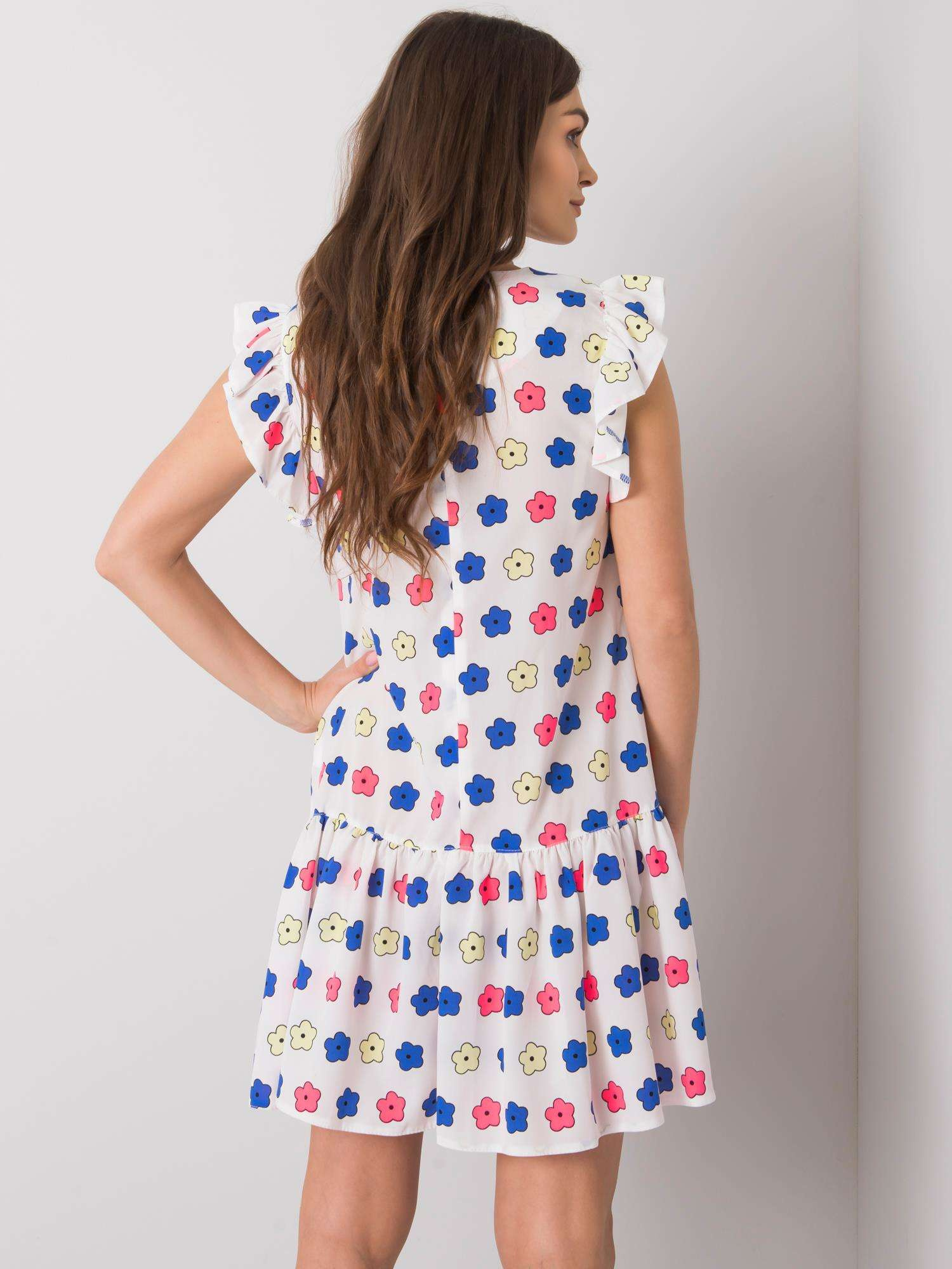 Sukienka Biało-niebieski - obrazek 4