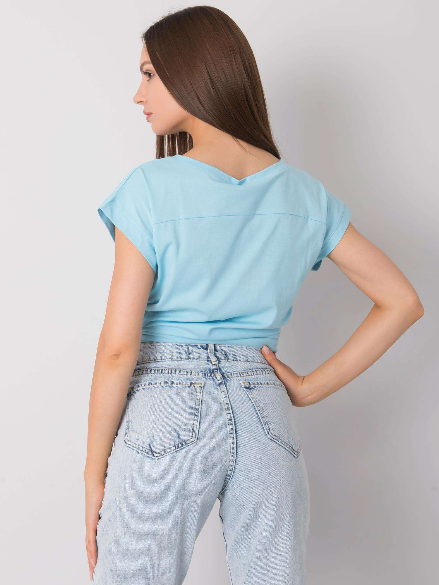 T-shirt Jasny niebieski - obrazek 4