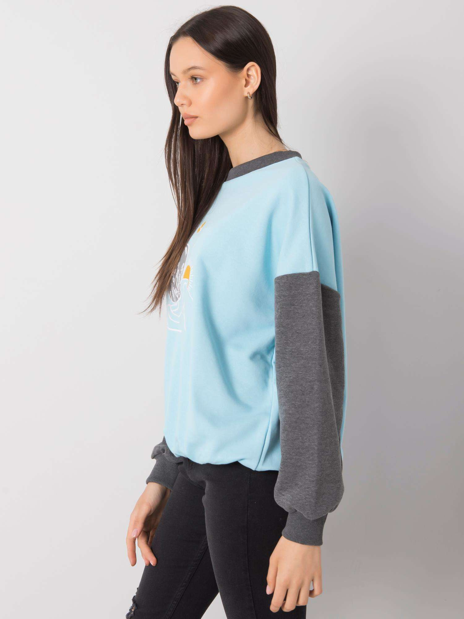 Bluza Jasny niebieski - obrazek 4