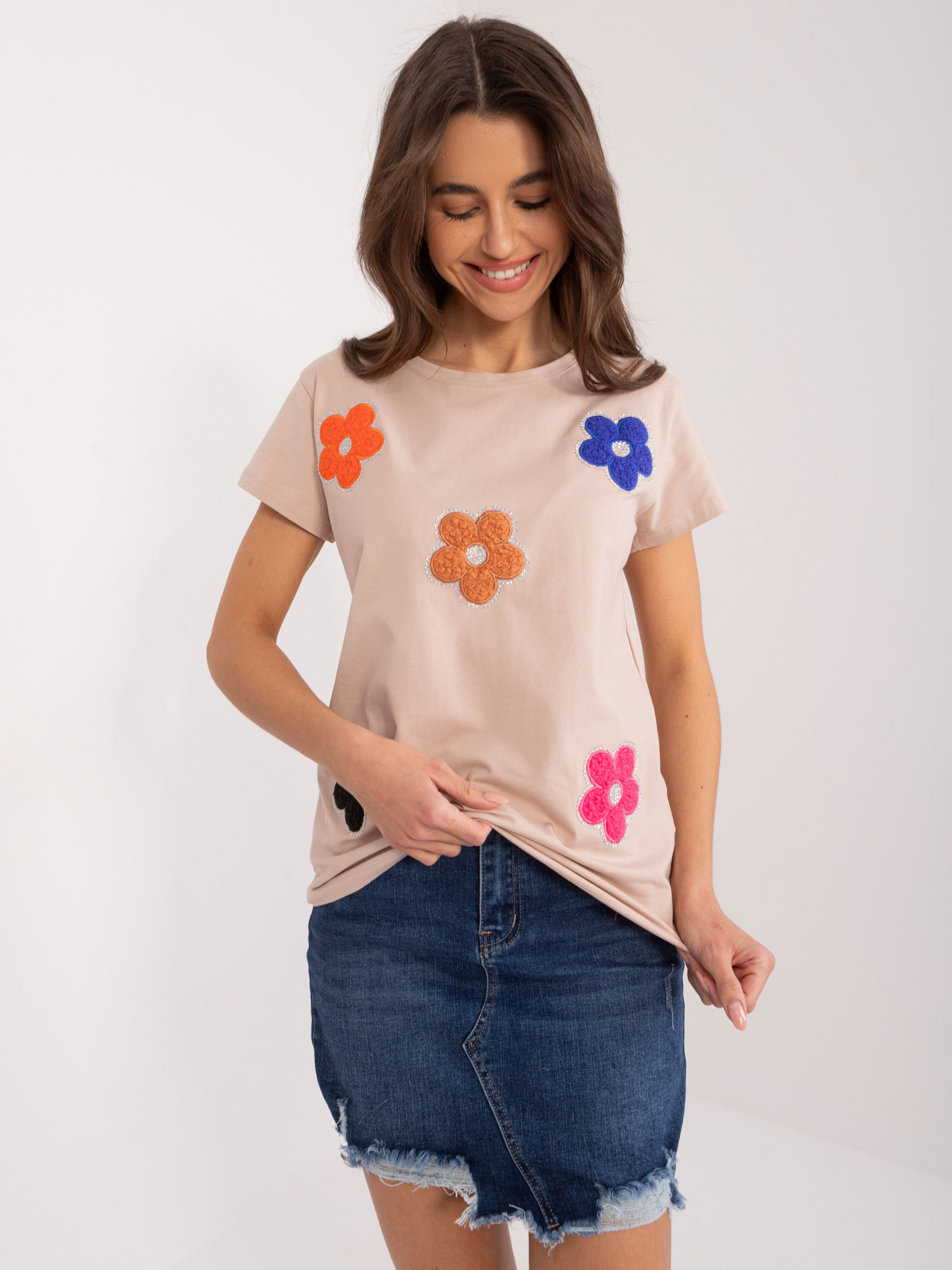 Bluzka Ciemny bezowy - obrazek 4