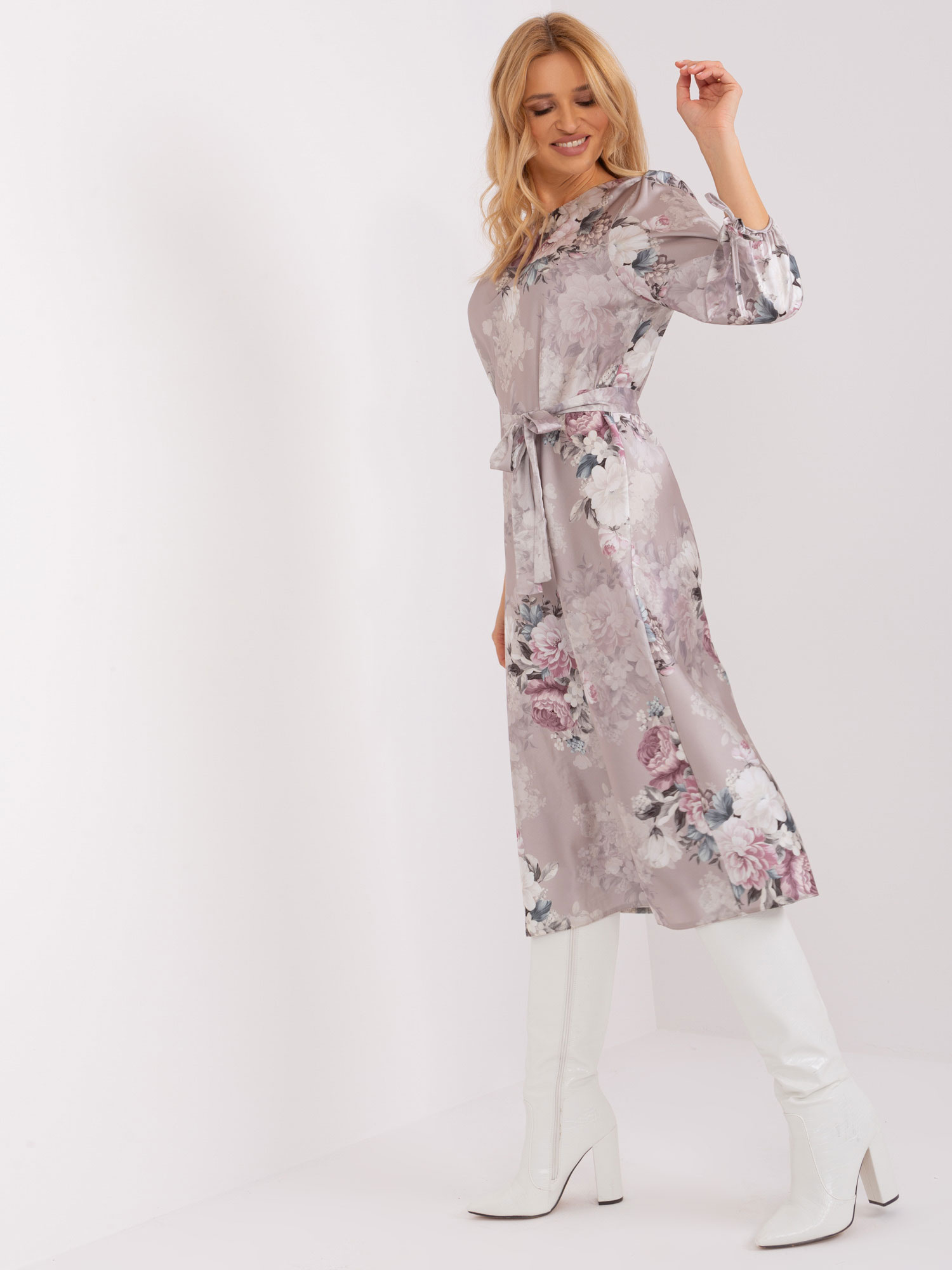 Sukienka Ciemny bezowy - obrazek 4