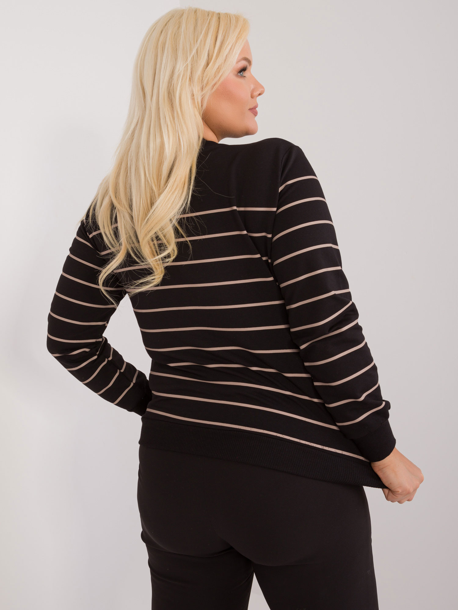 Bluzka Czarno-beżowy - obrazek 4