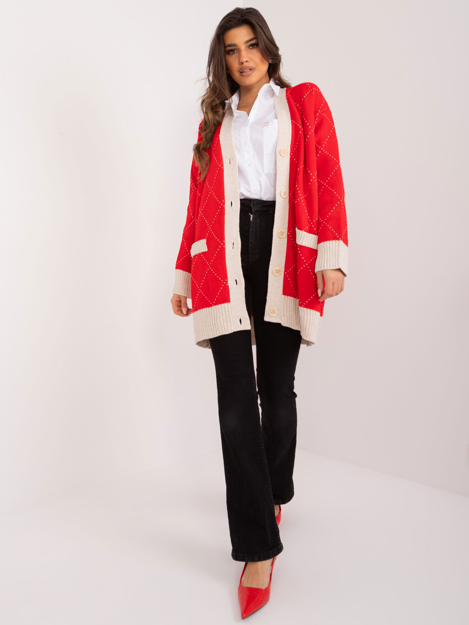 Sweter Czerwony - obrazek 4