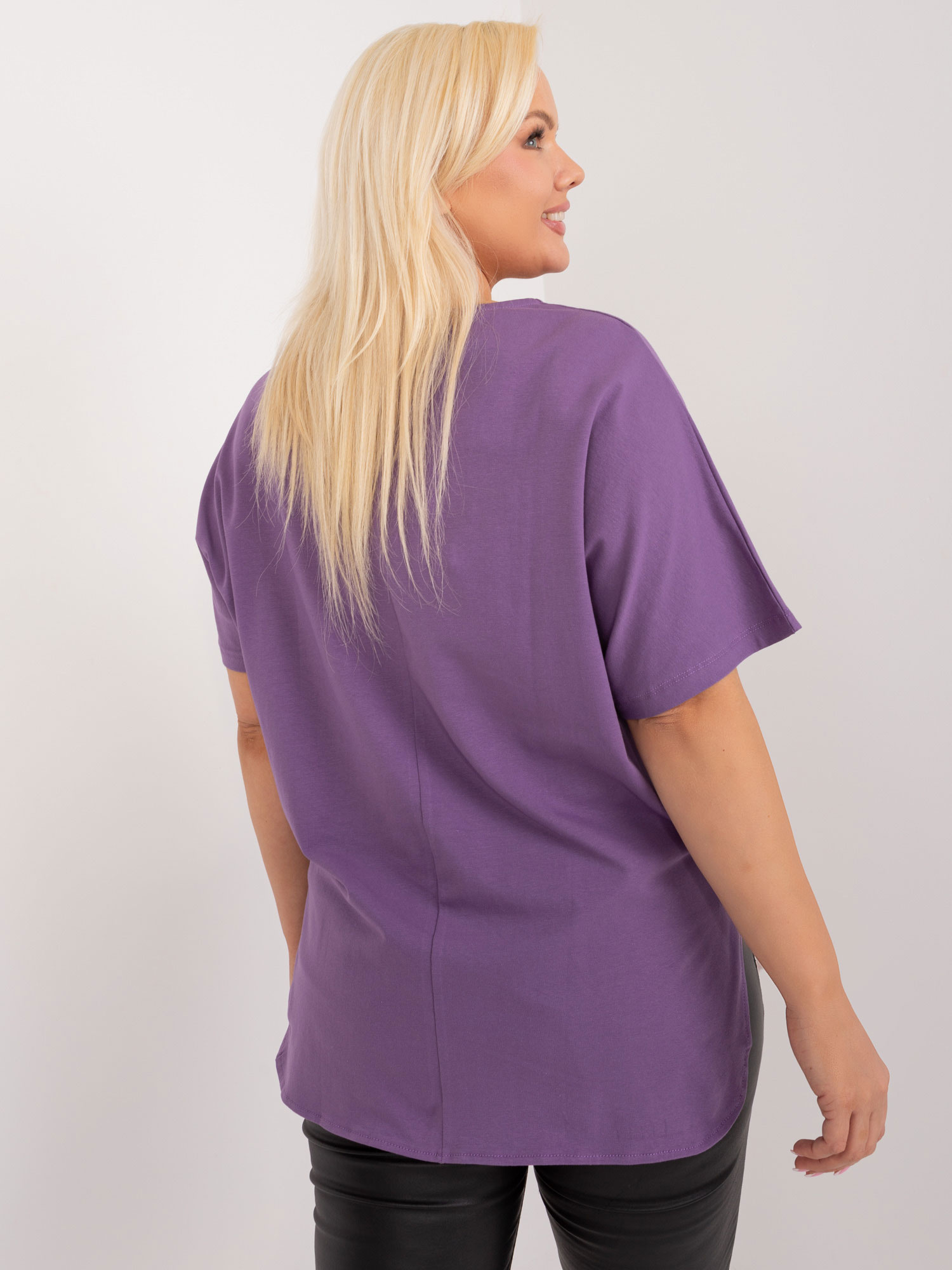 Bluzka Fioletowy - obrazek 4