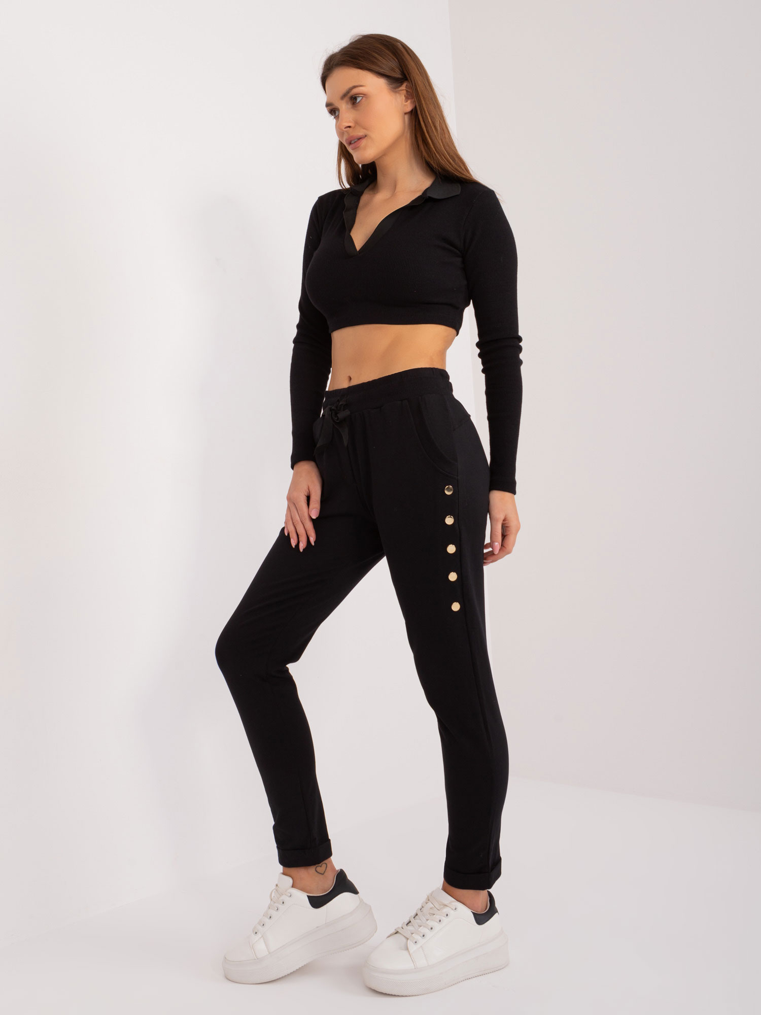 Spodnie dresowe Czarny - obrazek 4