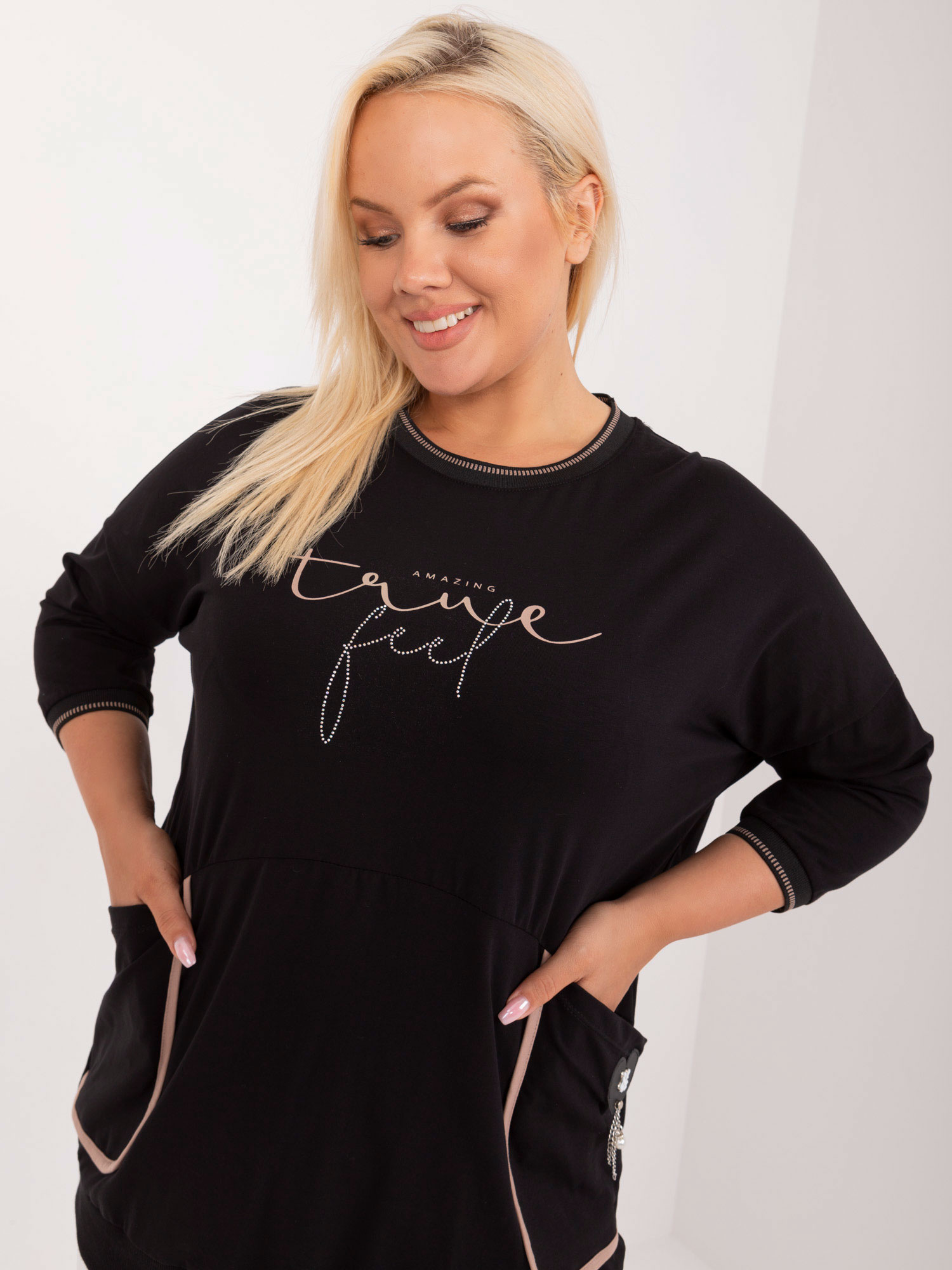 Bluzka Czarny - obrazek 4