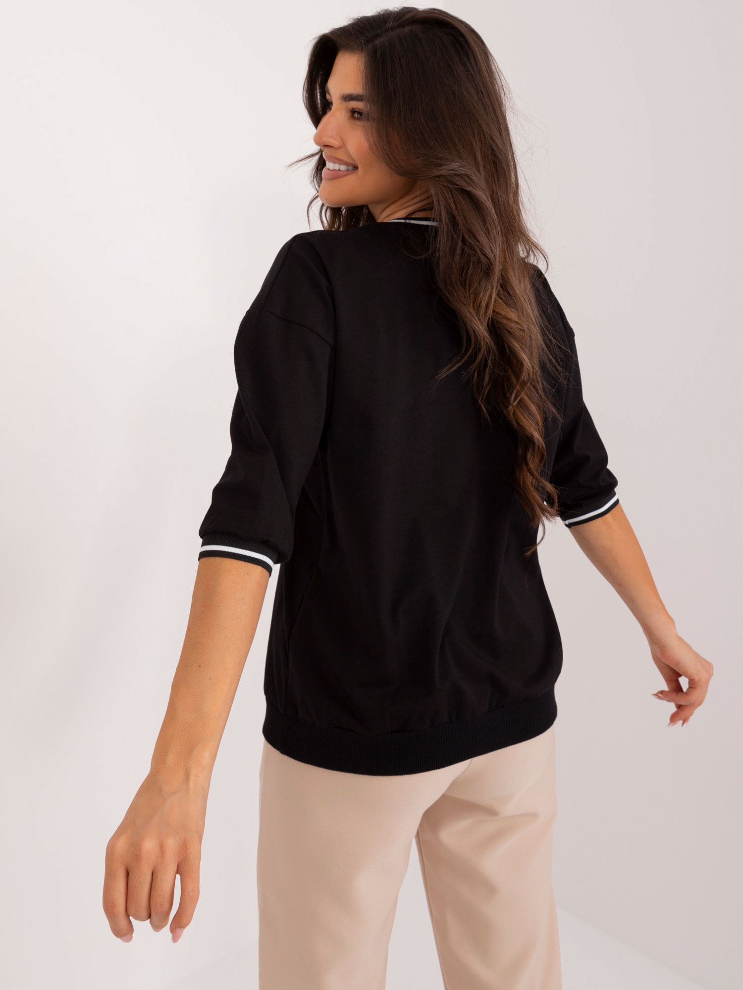 Bluzka Czarny - obrazek 4