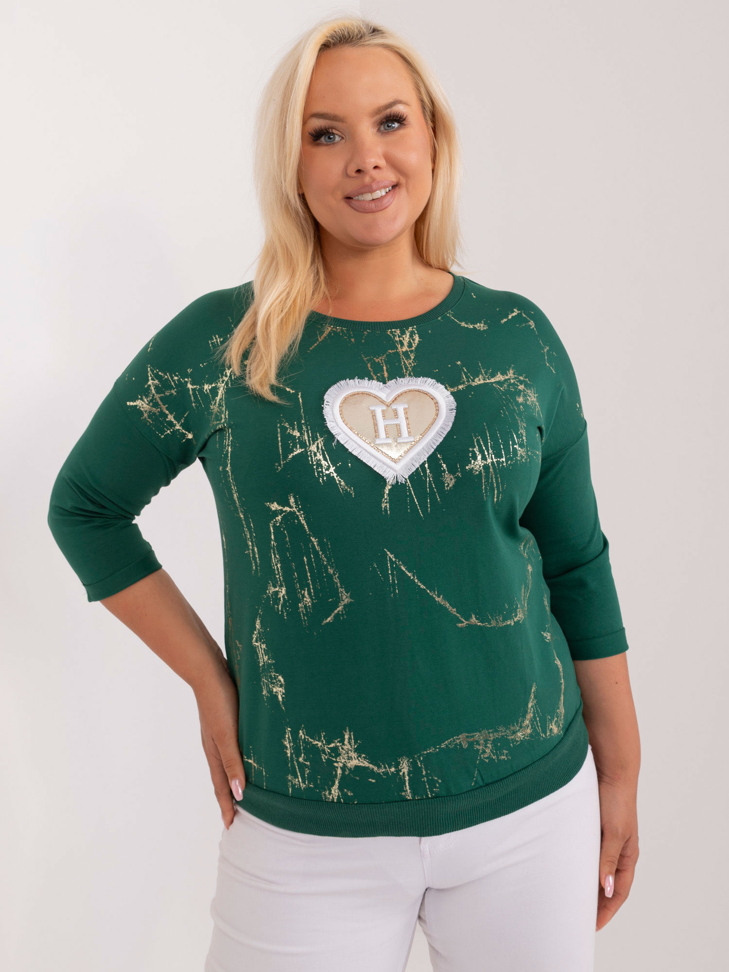 Bluzka Ciemny zielony - obrazek 4