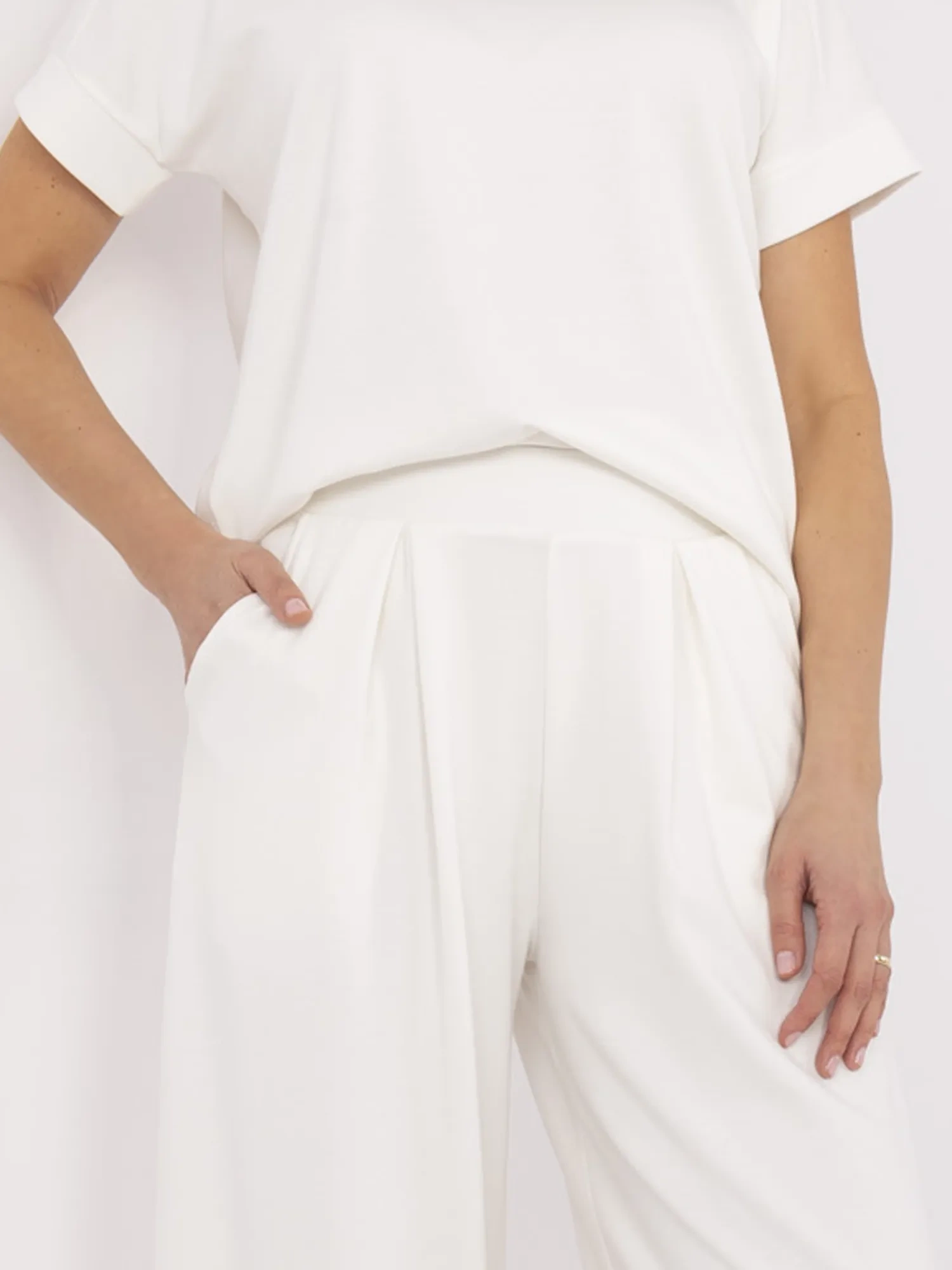 Spodnie dresowe Ecru - obrazek 3