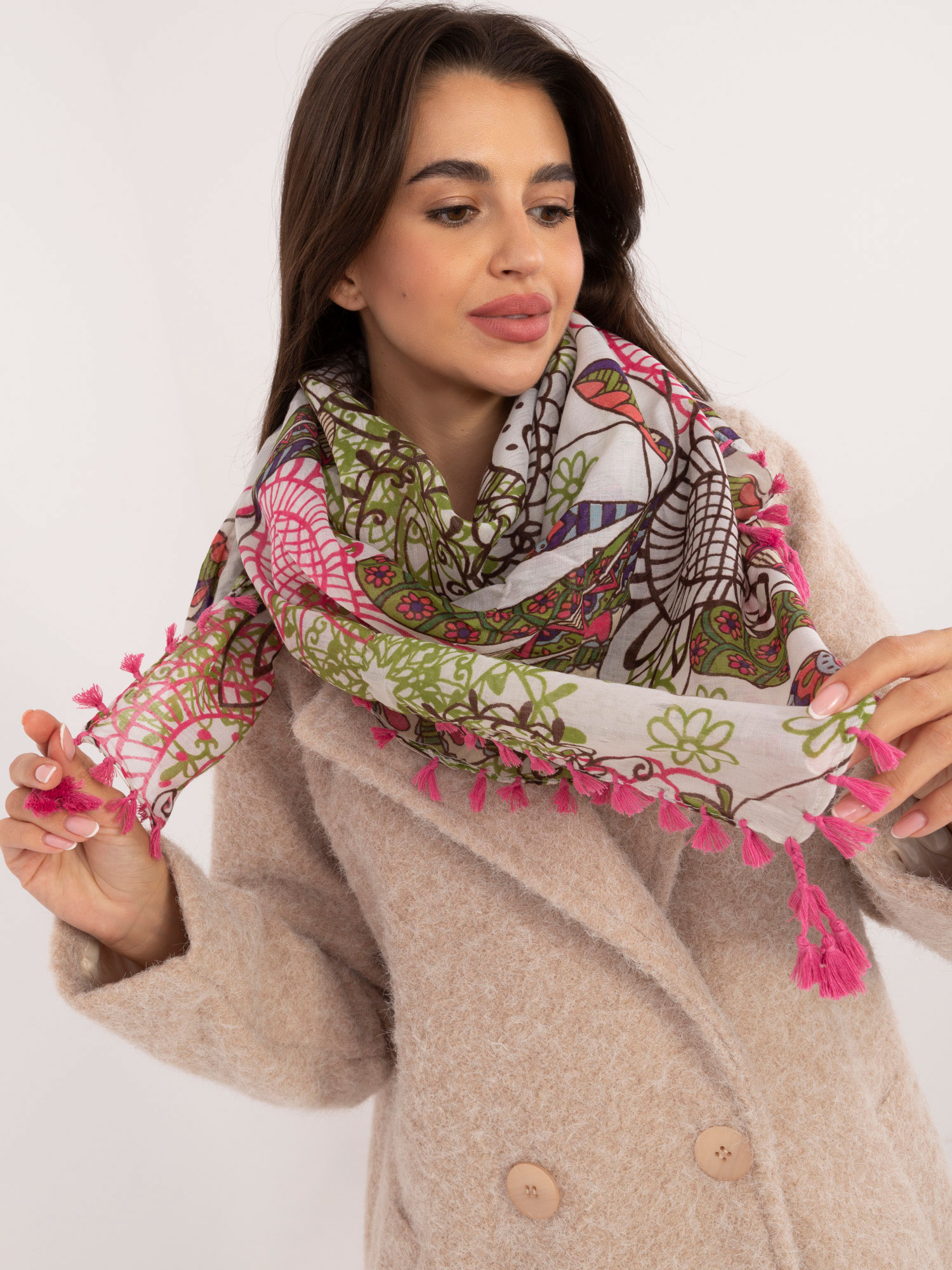 Chustka Różowy - obrazek 4