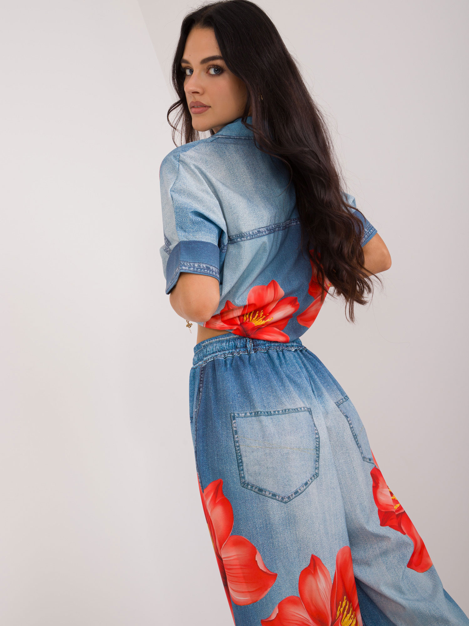 Spodnie Niebieski - obrazek 4