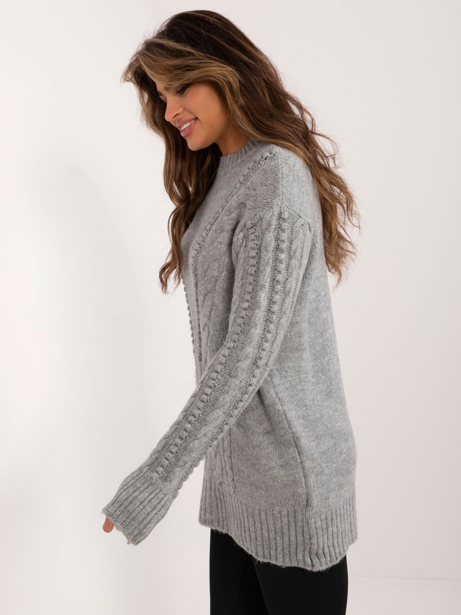 Sweter Szary - obrazek 4