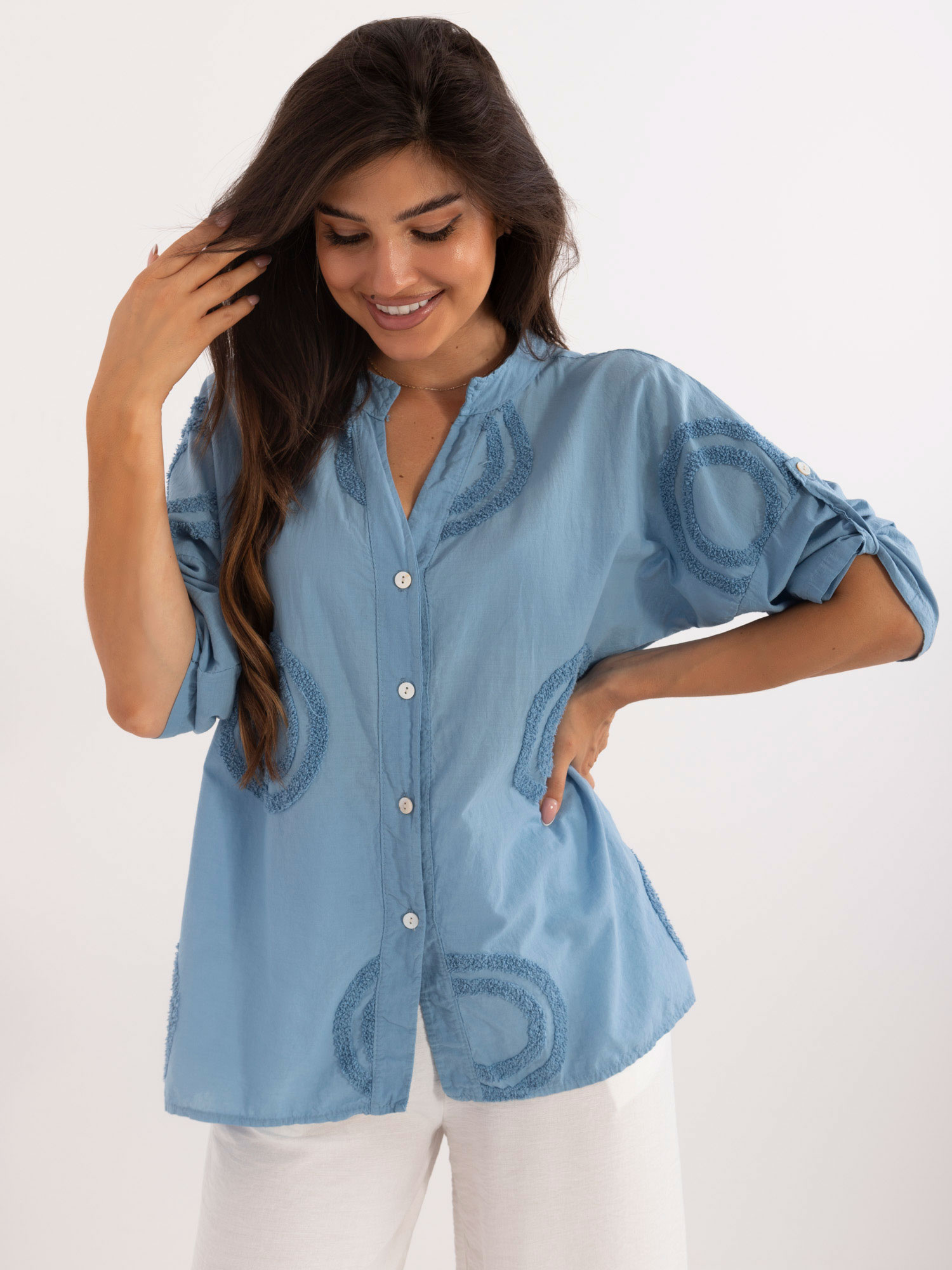 Koszula Niebieski - obrazek 4