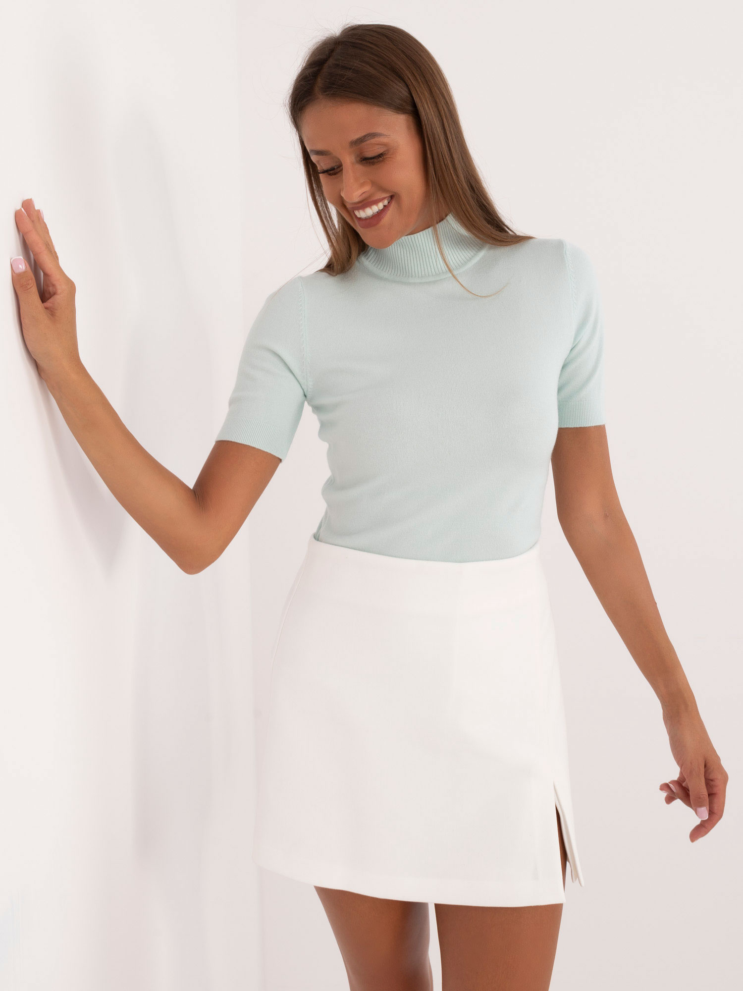 Sweter Mietowy - obrazek 4