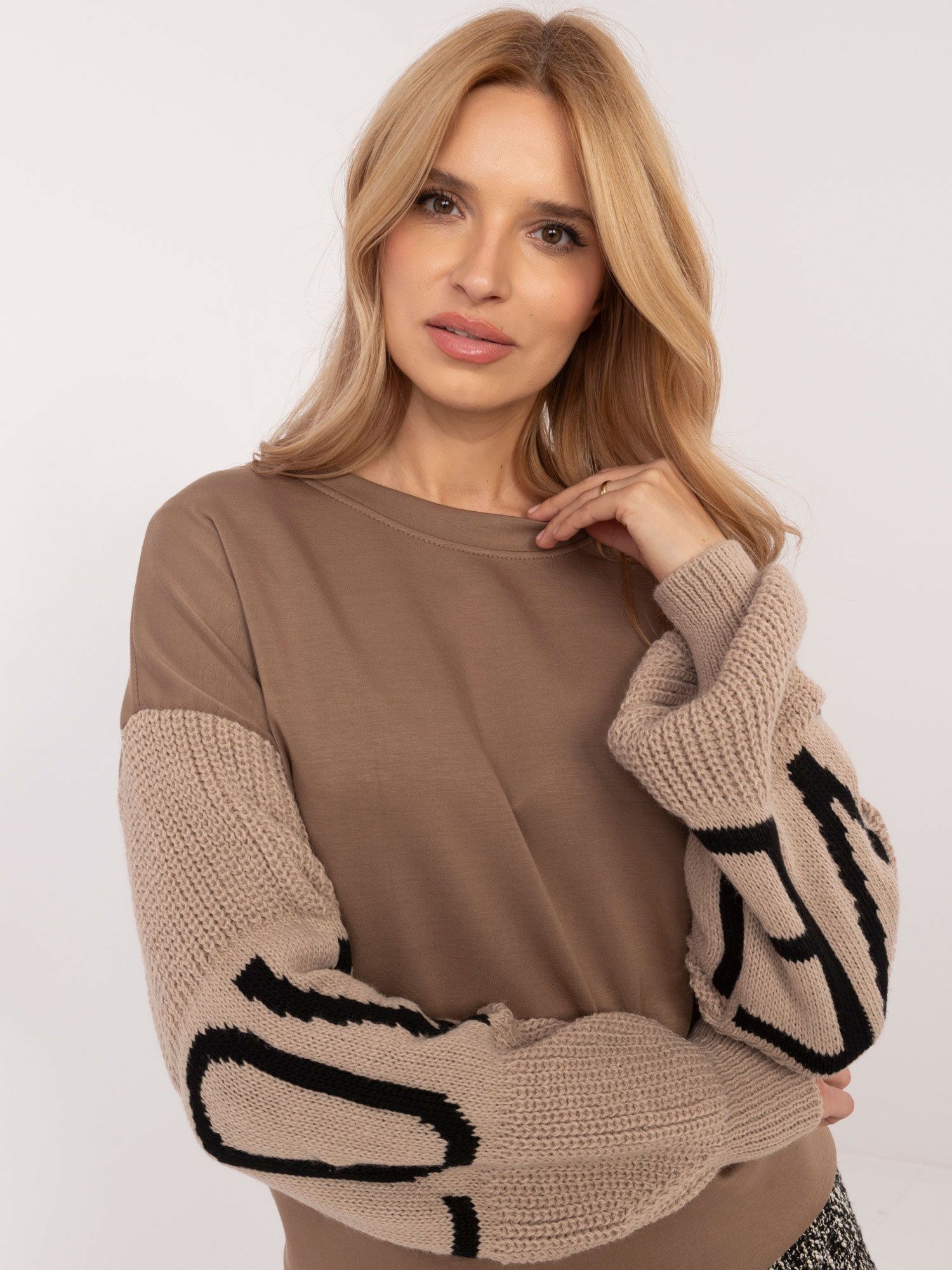 Bluza Ciemny bezowy - obrazek 4