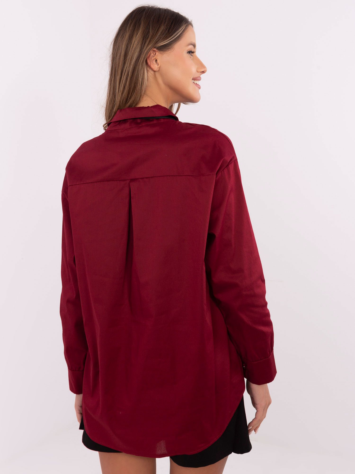 Koszula Bordowy - obrazek 4