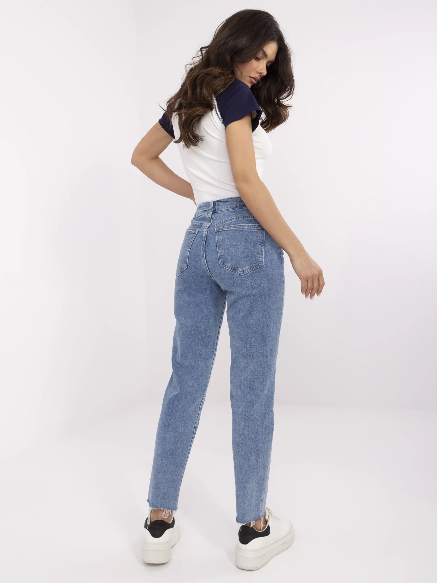 Spodnie jeans Niebieski - obrazek 4