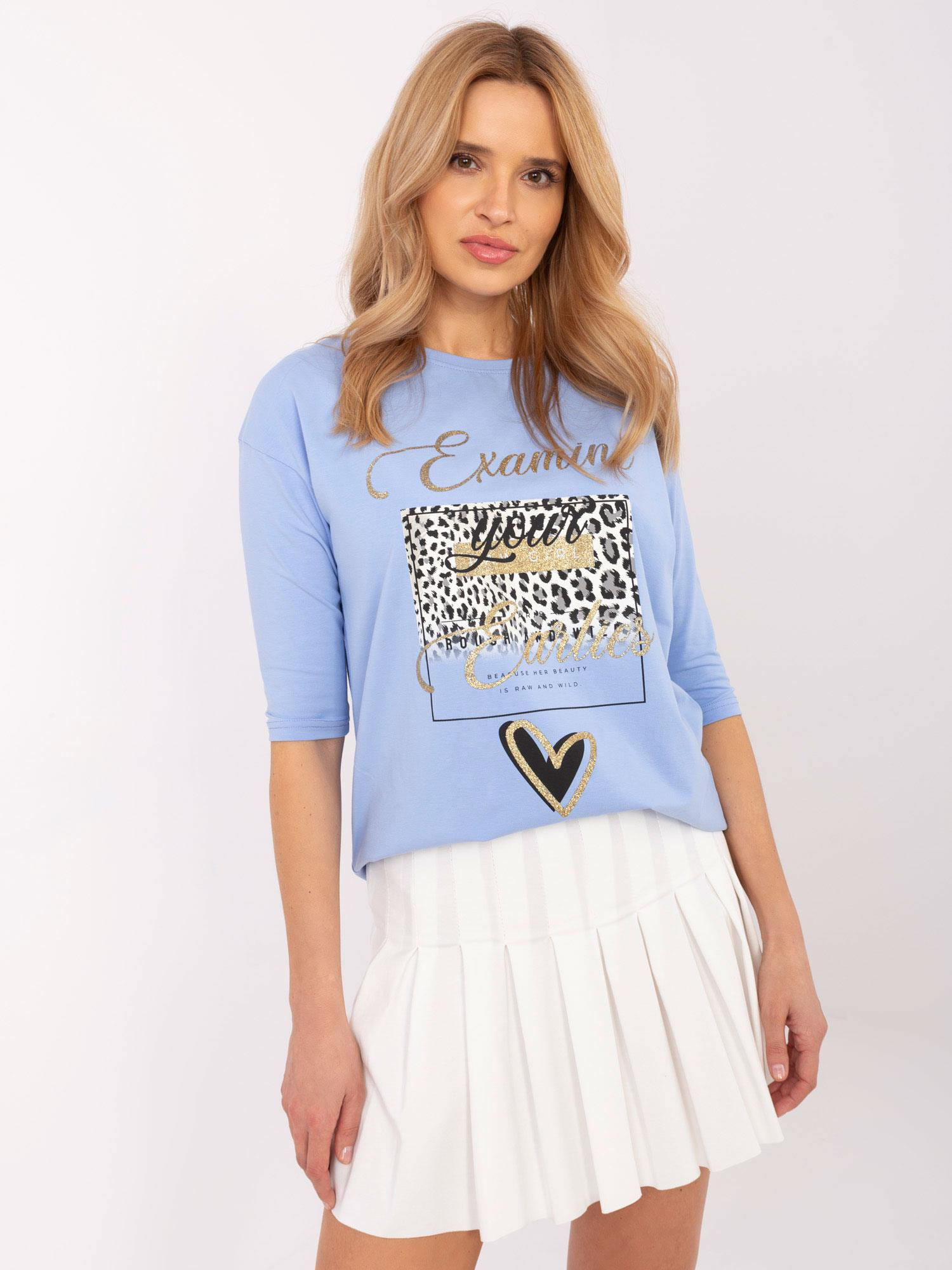 Bluzka Jasny niebieski - obrazek 4