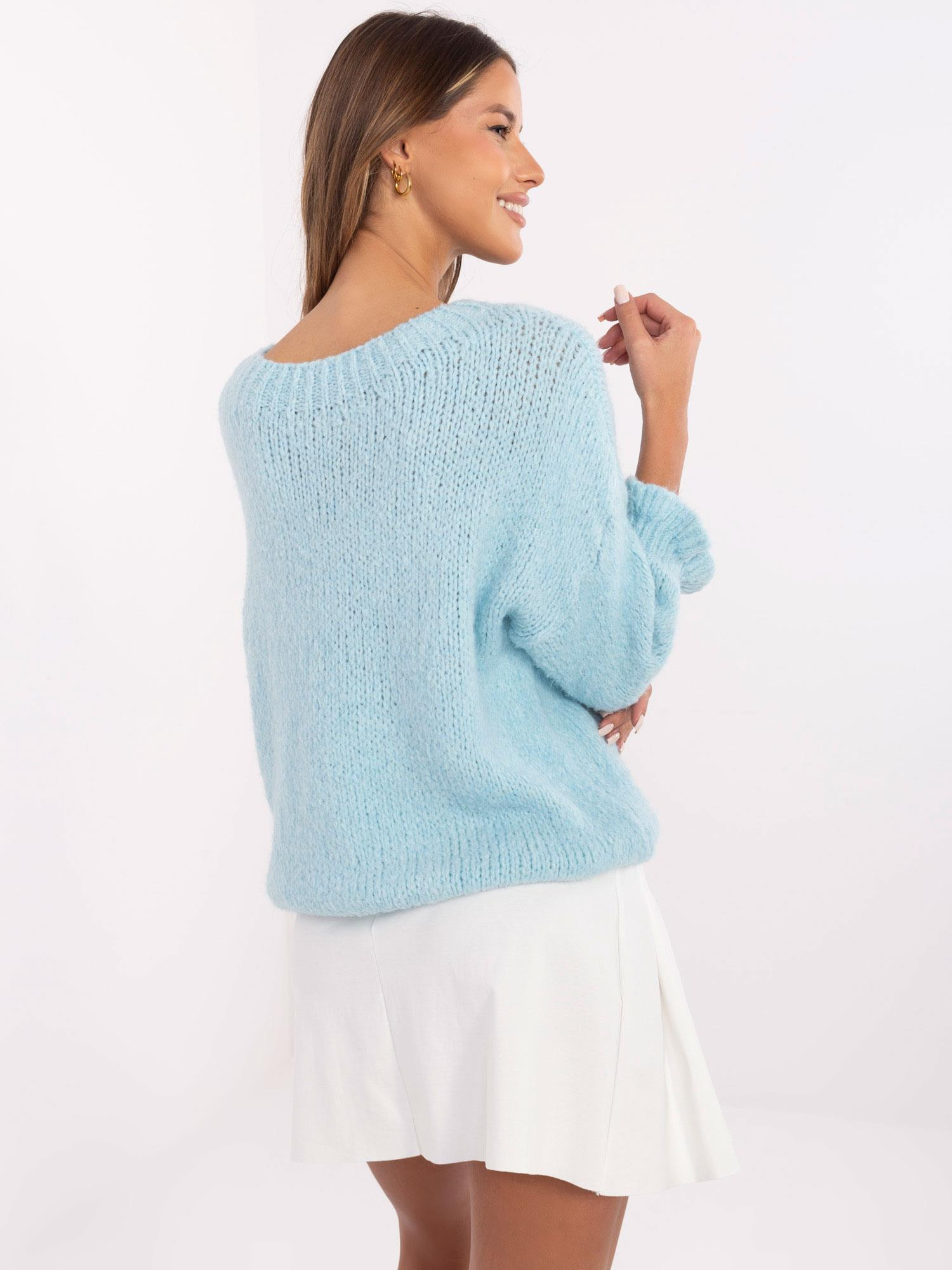 Sweter Jasny niebieski - obrazek 4