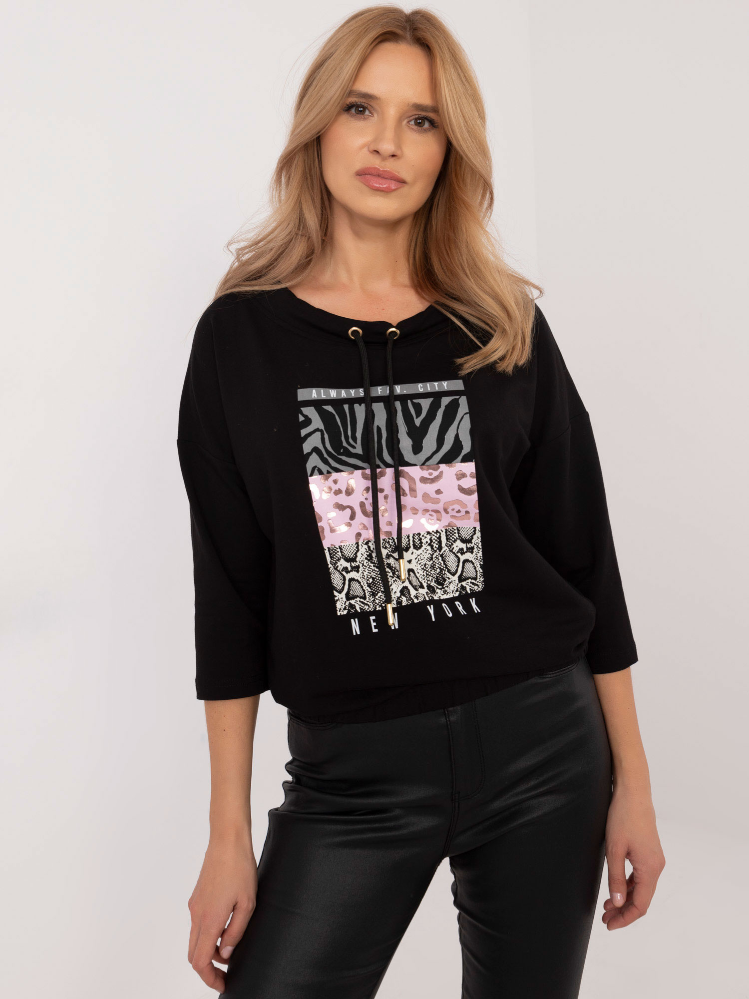 Bluzka Czarny - obrazek 4