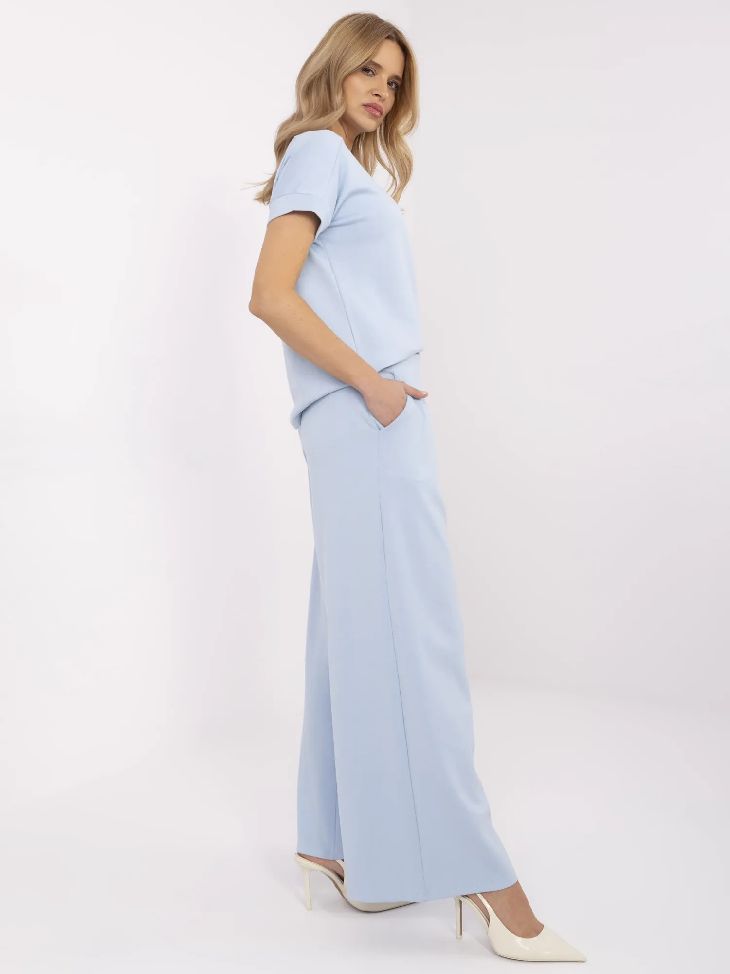 Spodnie dresowe Jasny niebieski - obrazek 4