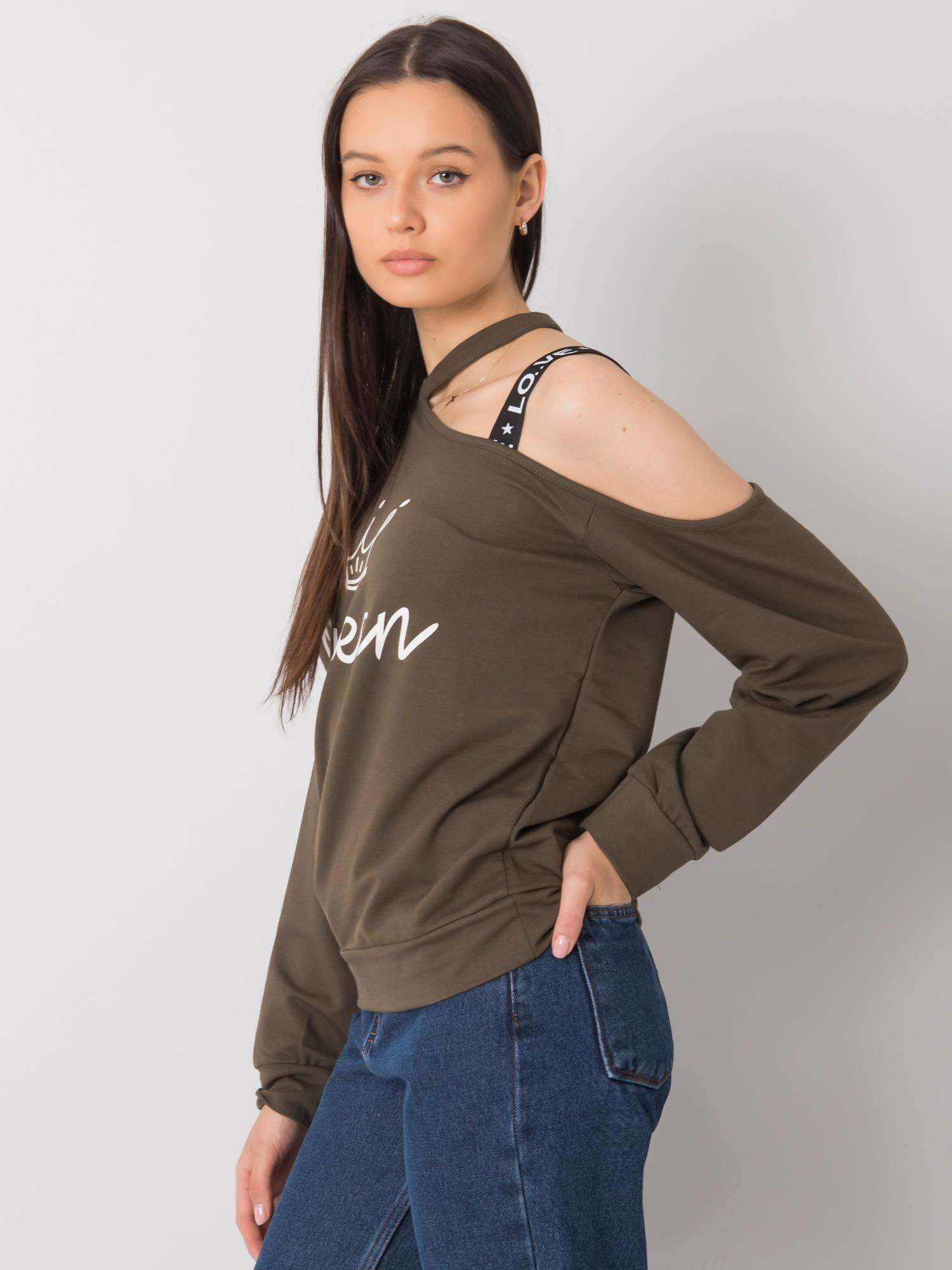 Bluzka Khaki - obrazek 4