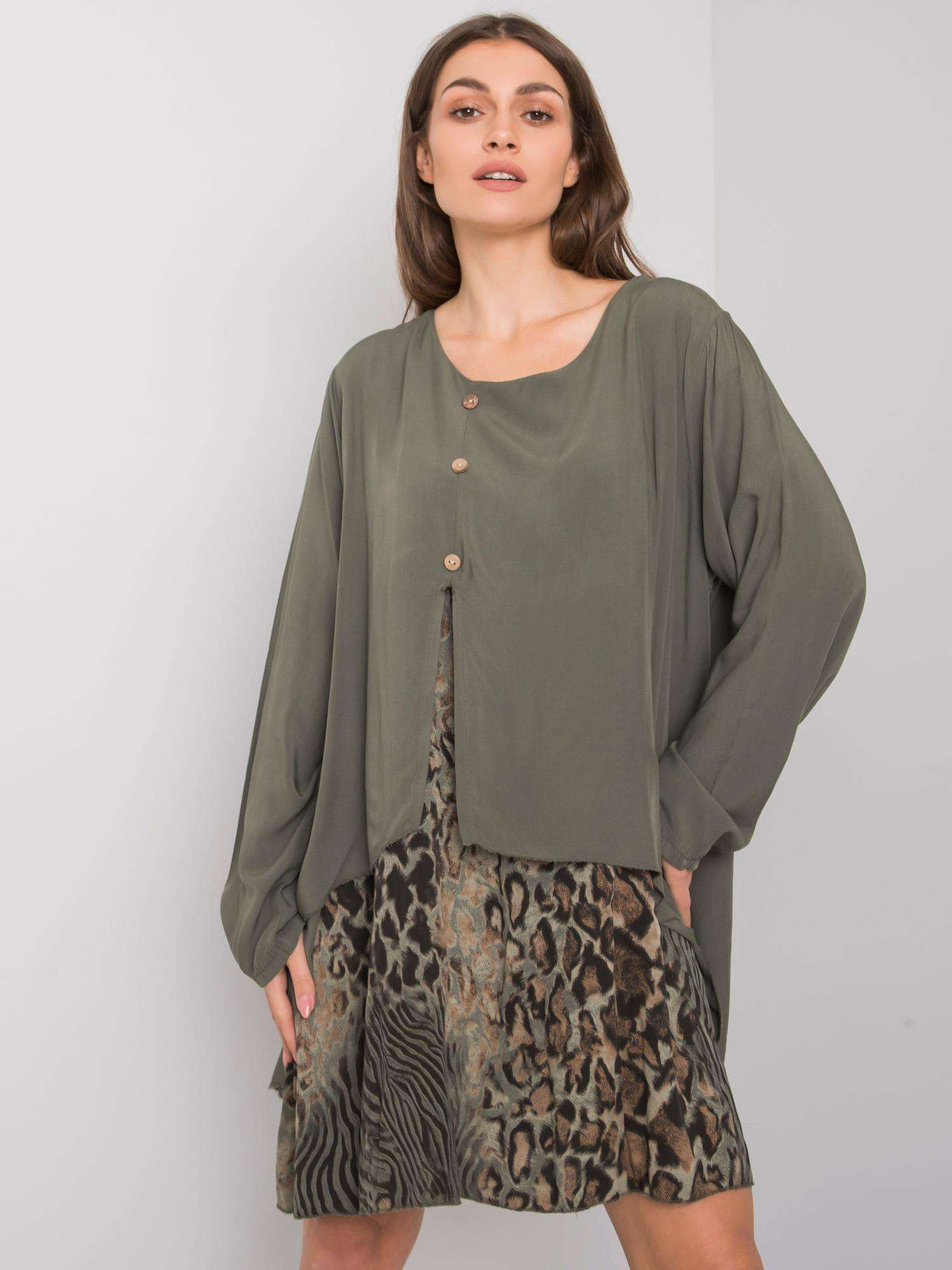 Sukienka Khaki - obrazek 4