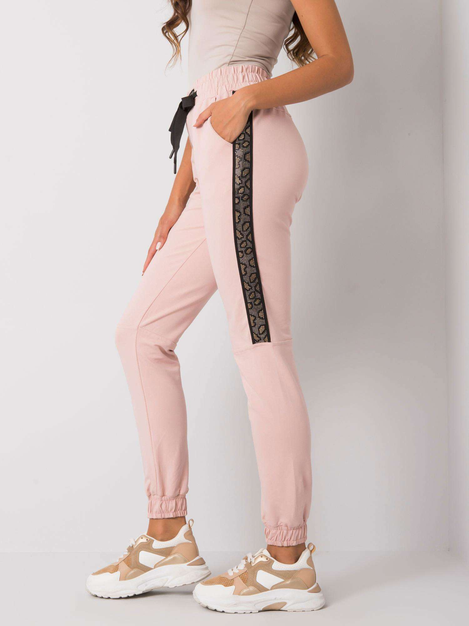 Spodnie dresowe Jasny różowy - obrazek 4