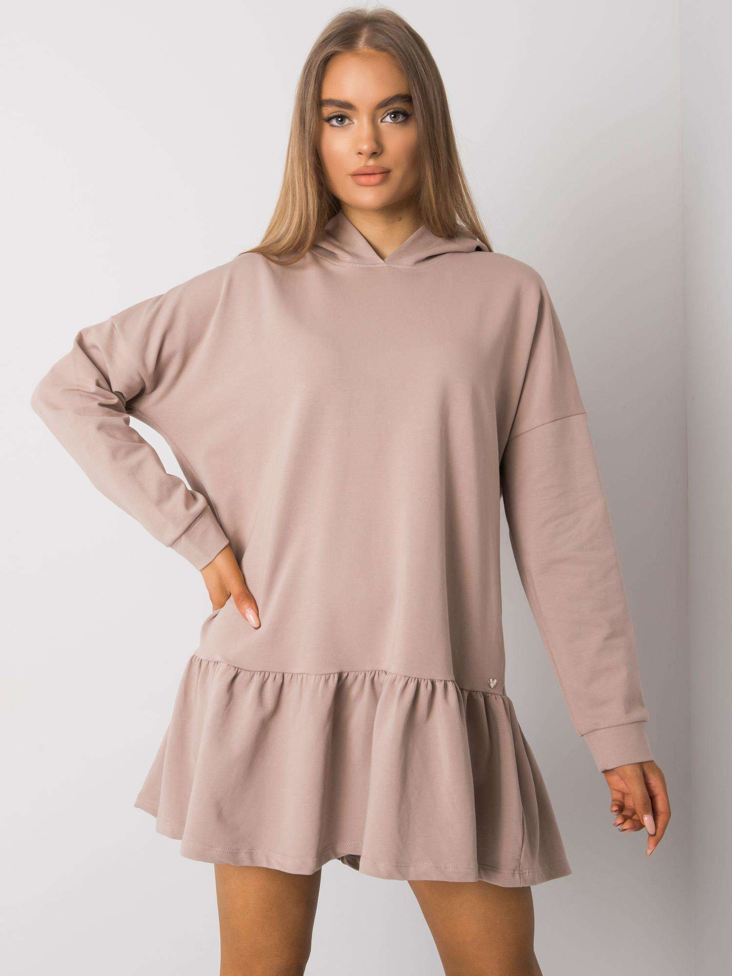 Sukienka Ciemny bezowy - obrazek 4