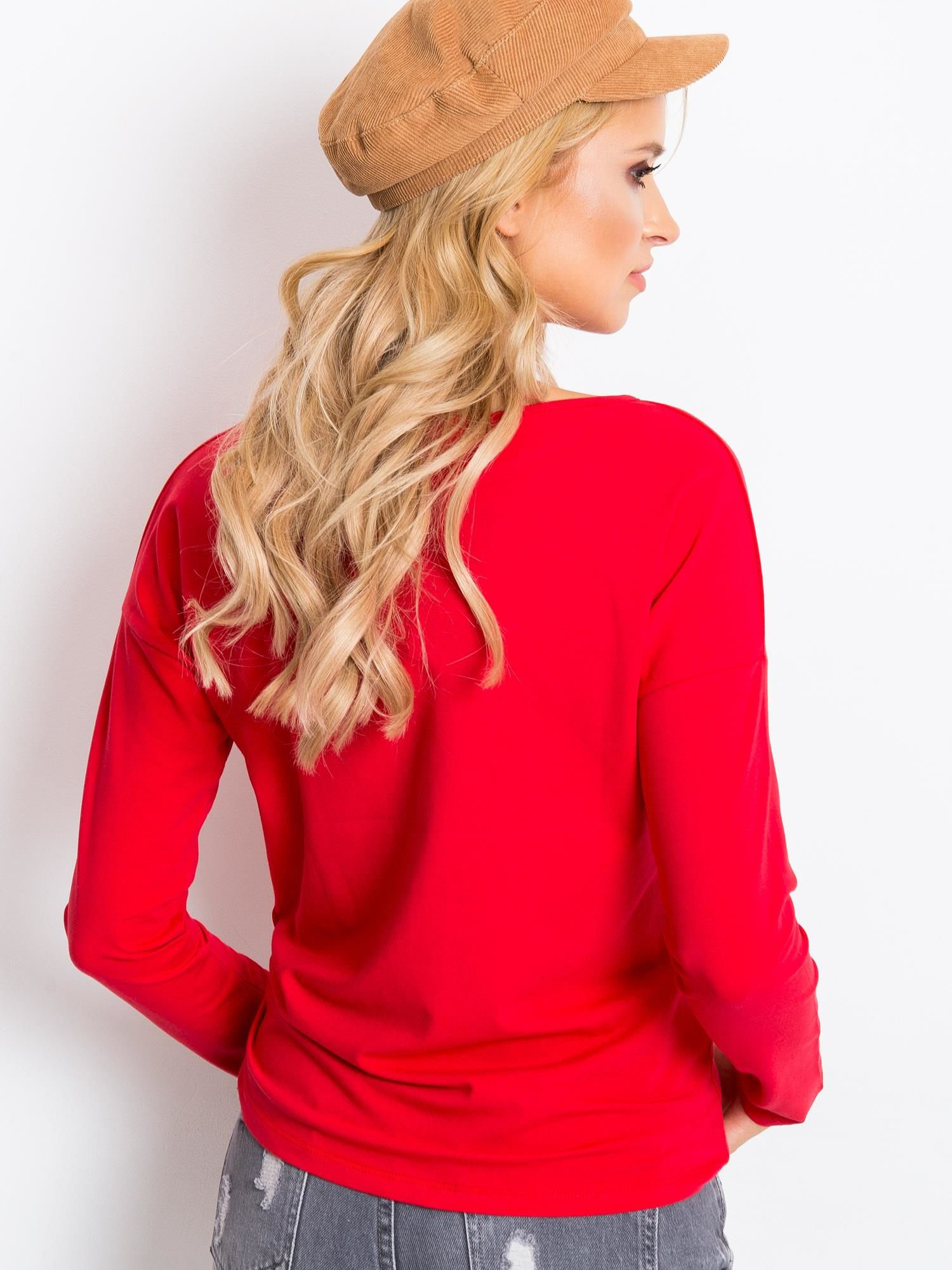 Bluzka Czerwony - obrazek 4