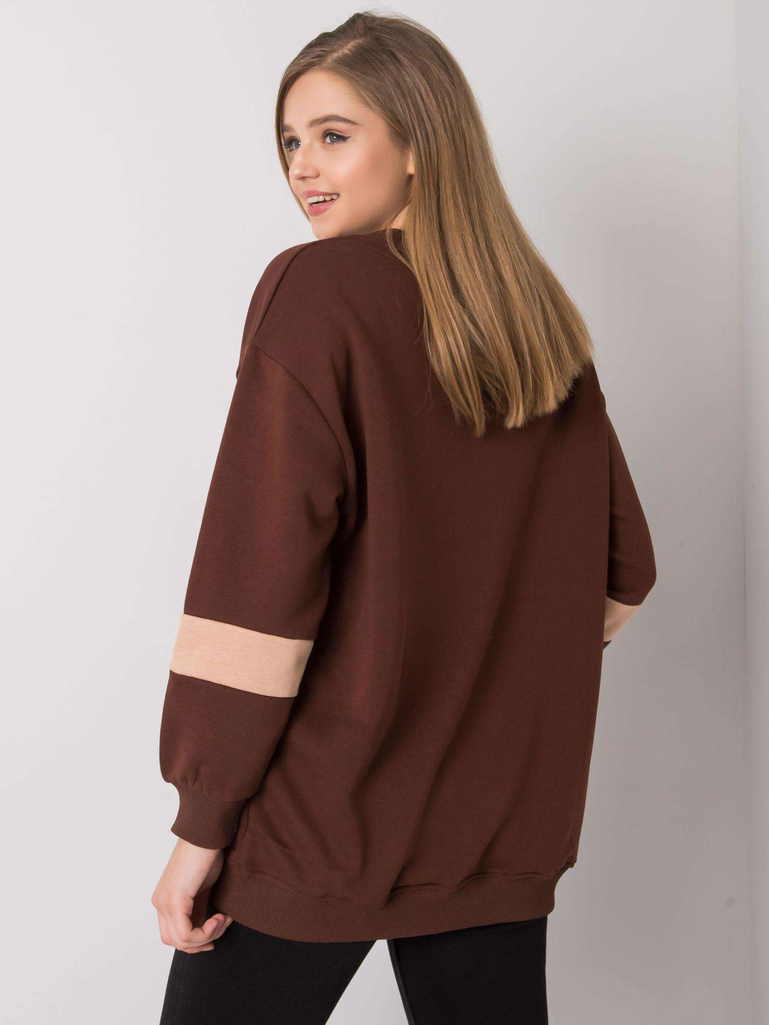 Bluza Ciemny brązowy - obrazek 4