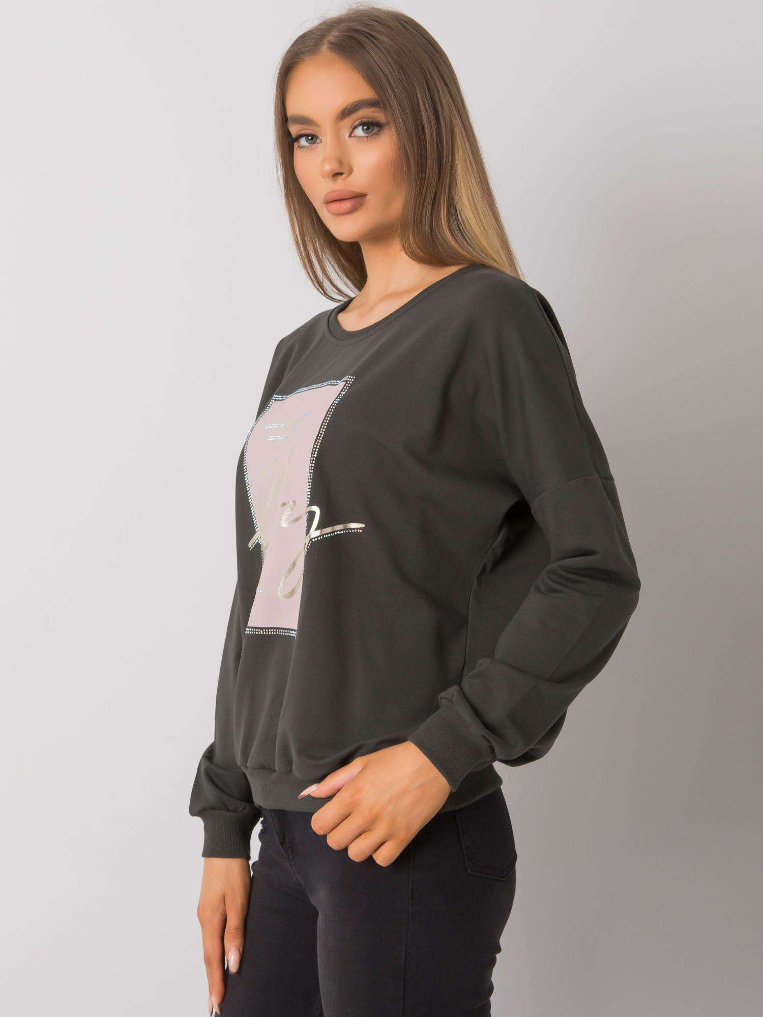 Bluza Ciemny khaki - obrazek 4