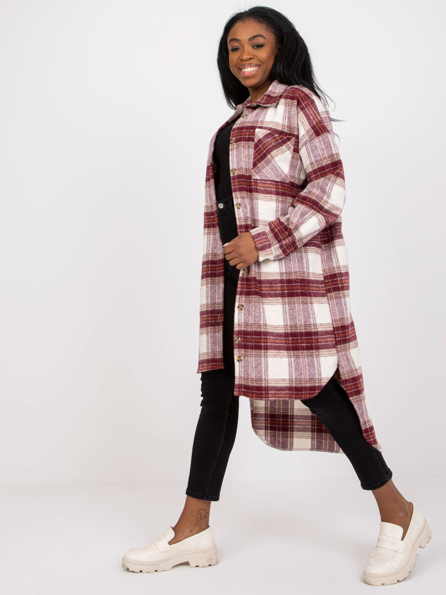 Koszula Bordowy - obrazek 4