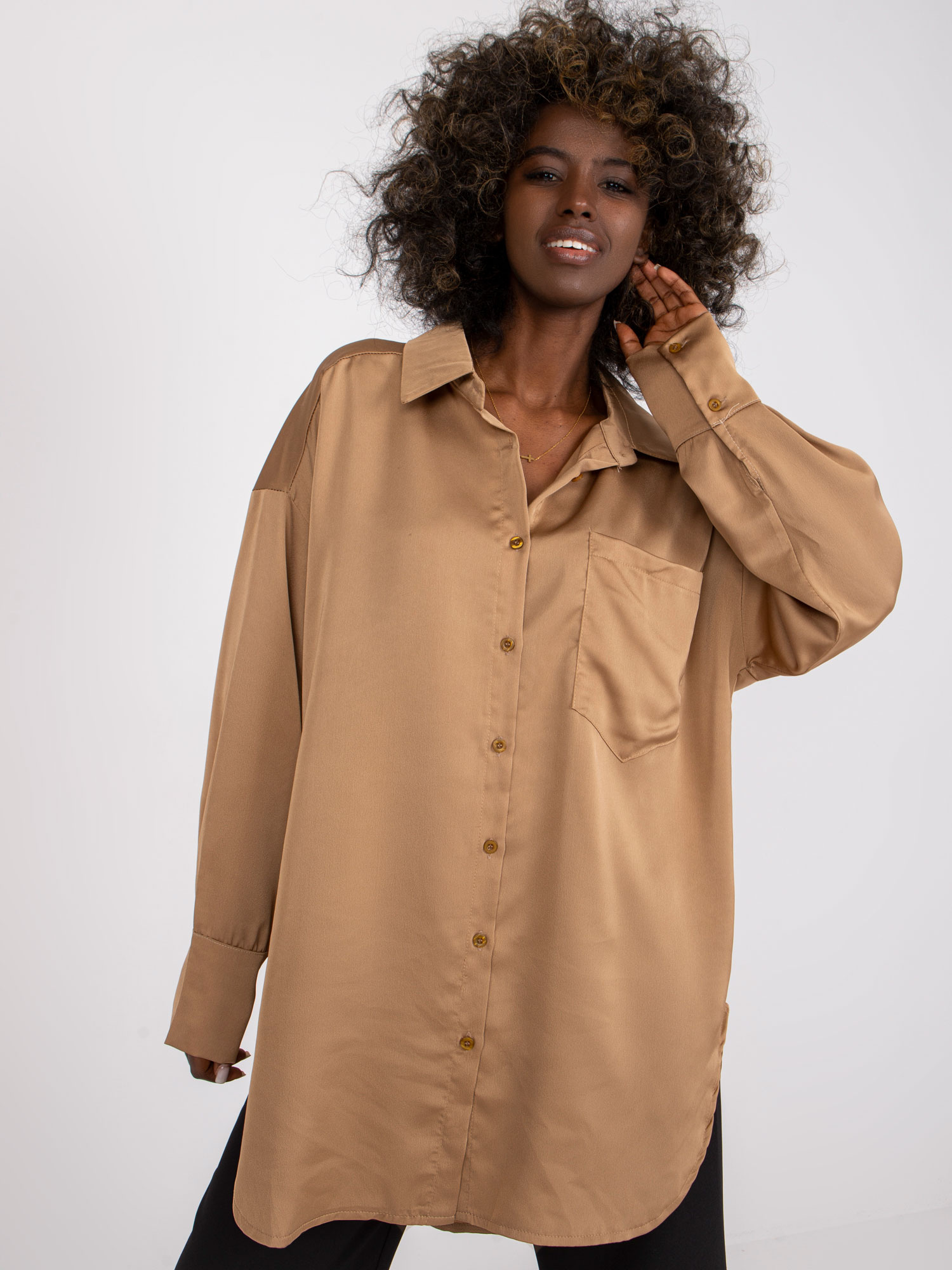 Koszula Ciemny bezowy - obrazek 4