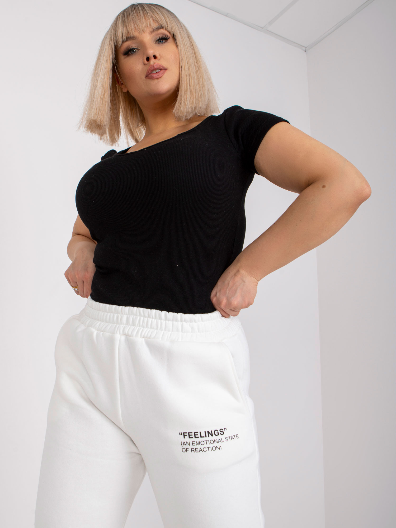 Spodnie dresowe Biały - obrazek 4