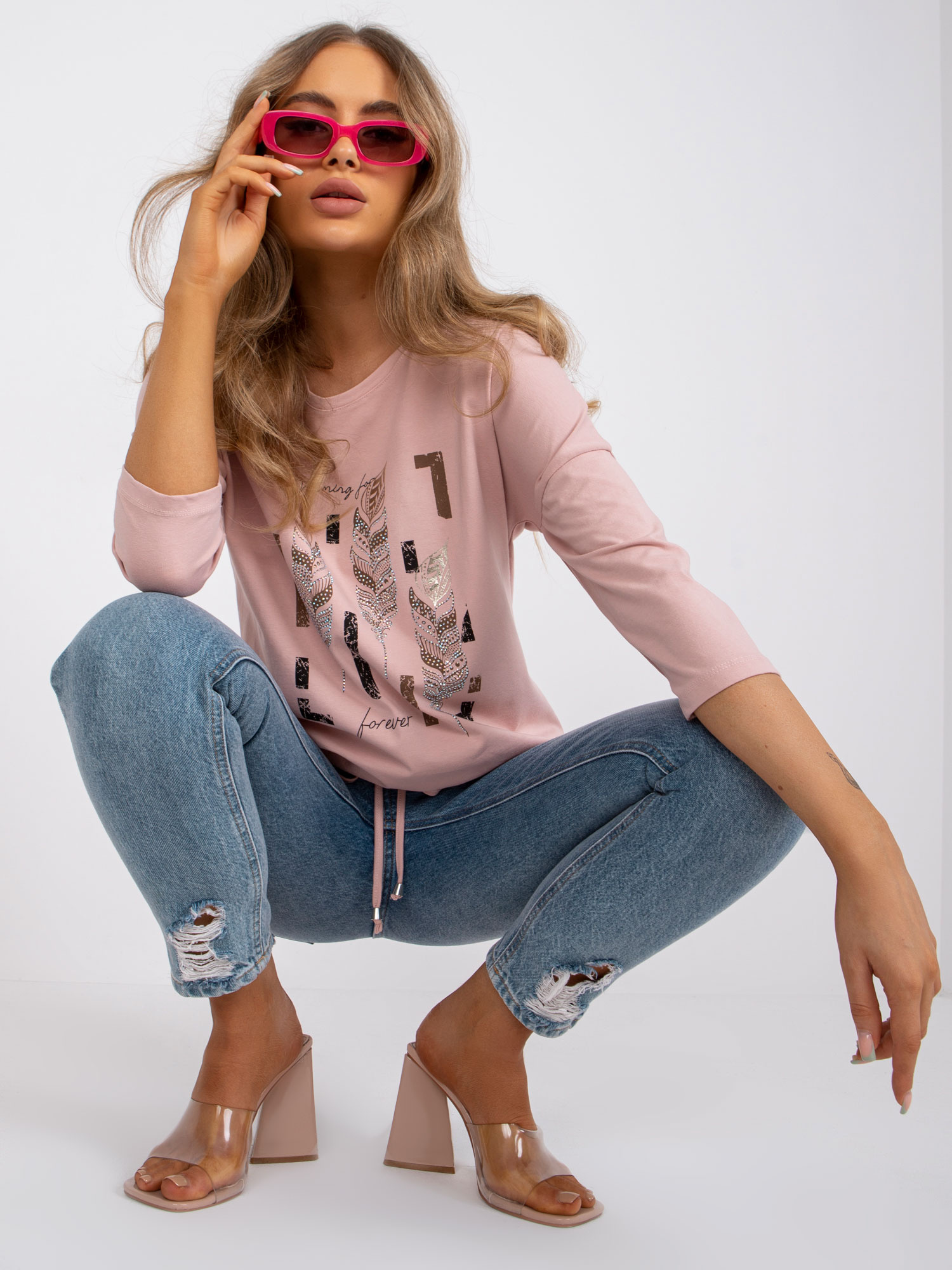 Bluzka Jasny różowy - obrazek 4