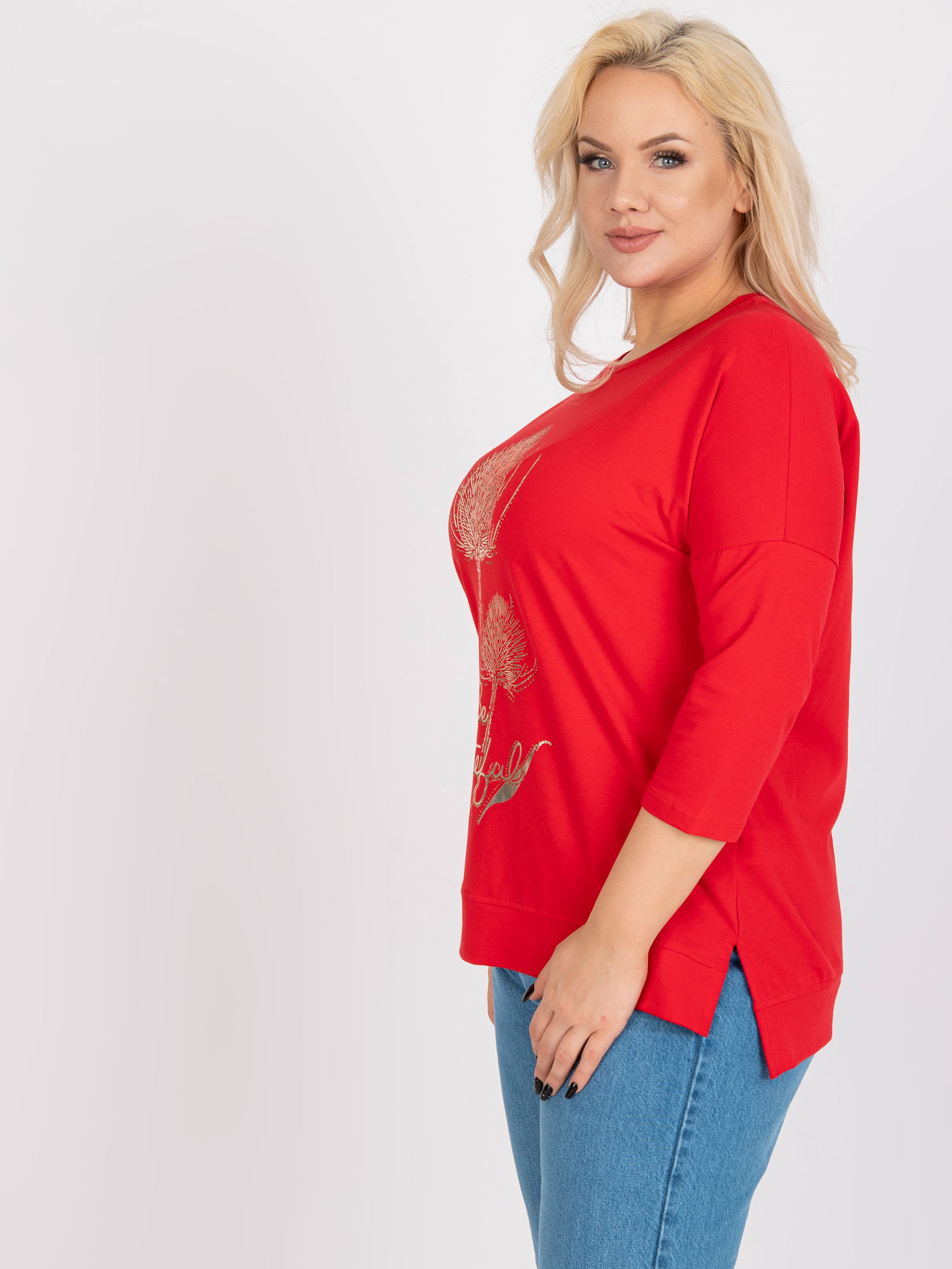 Bluzka Czerwony - obrazek 4