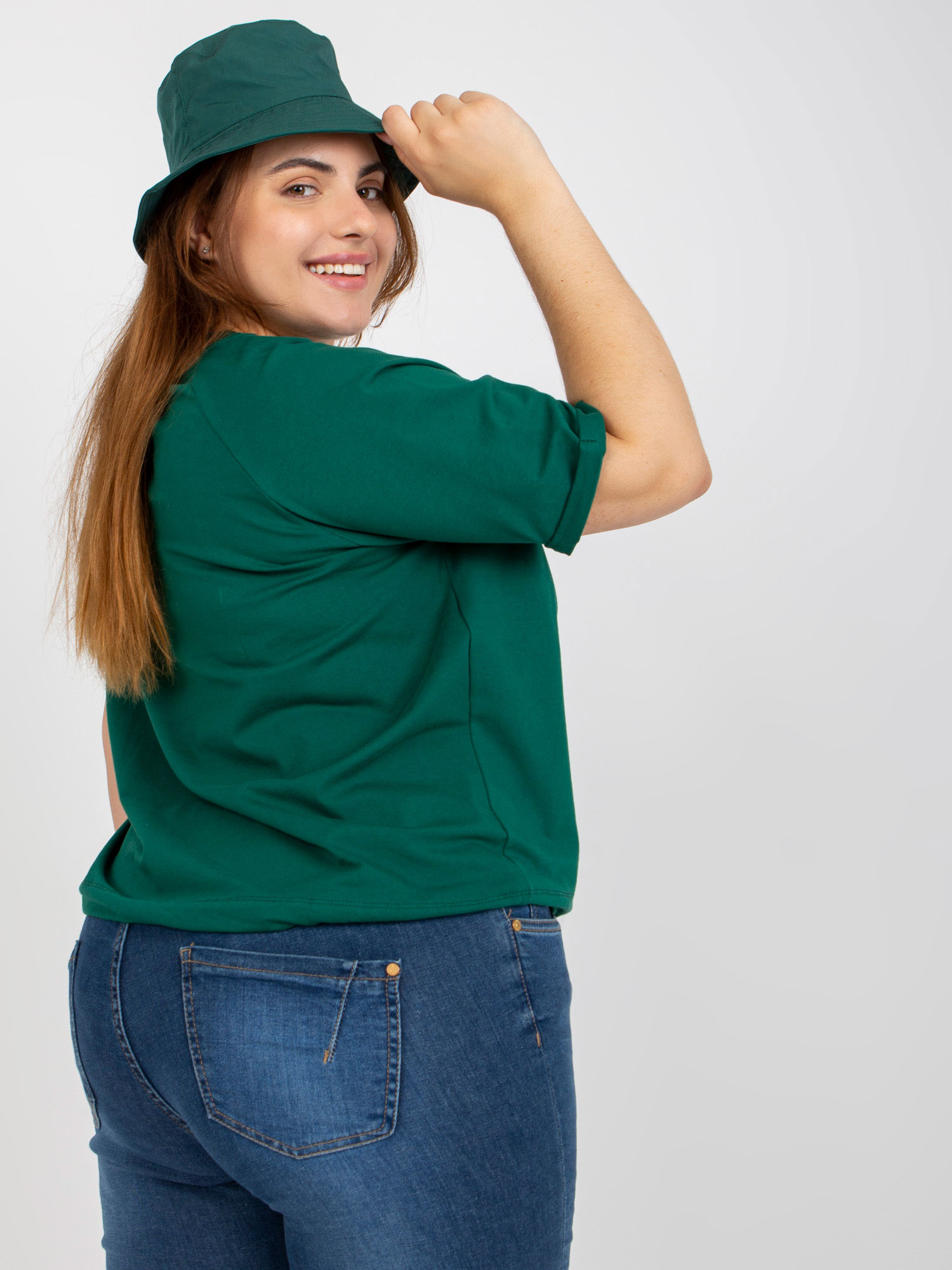 Bluzka Ciemny zielony - obrazek 4