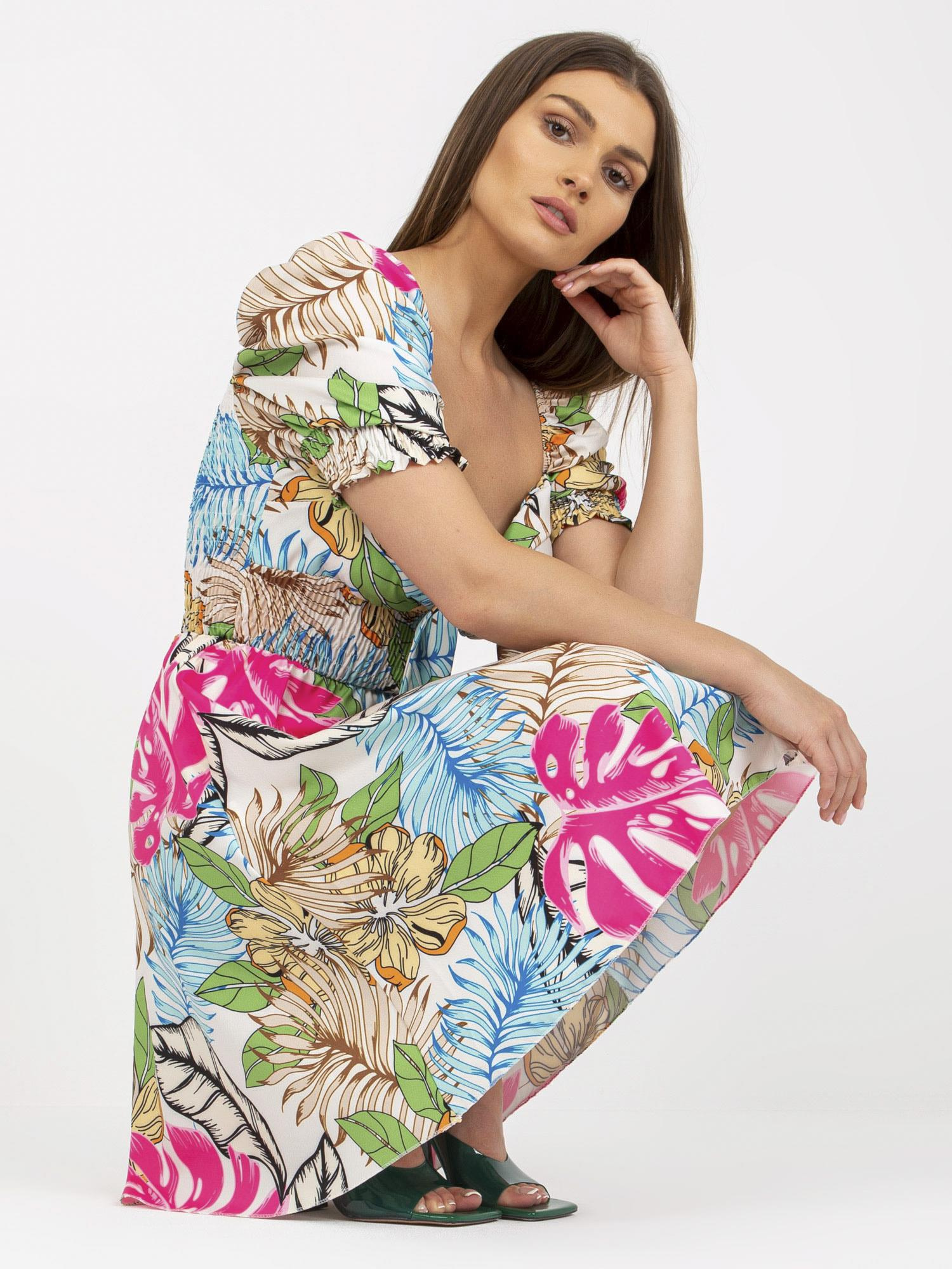 Sukienka Biało-niebieski - obrazek 4