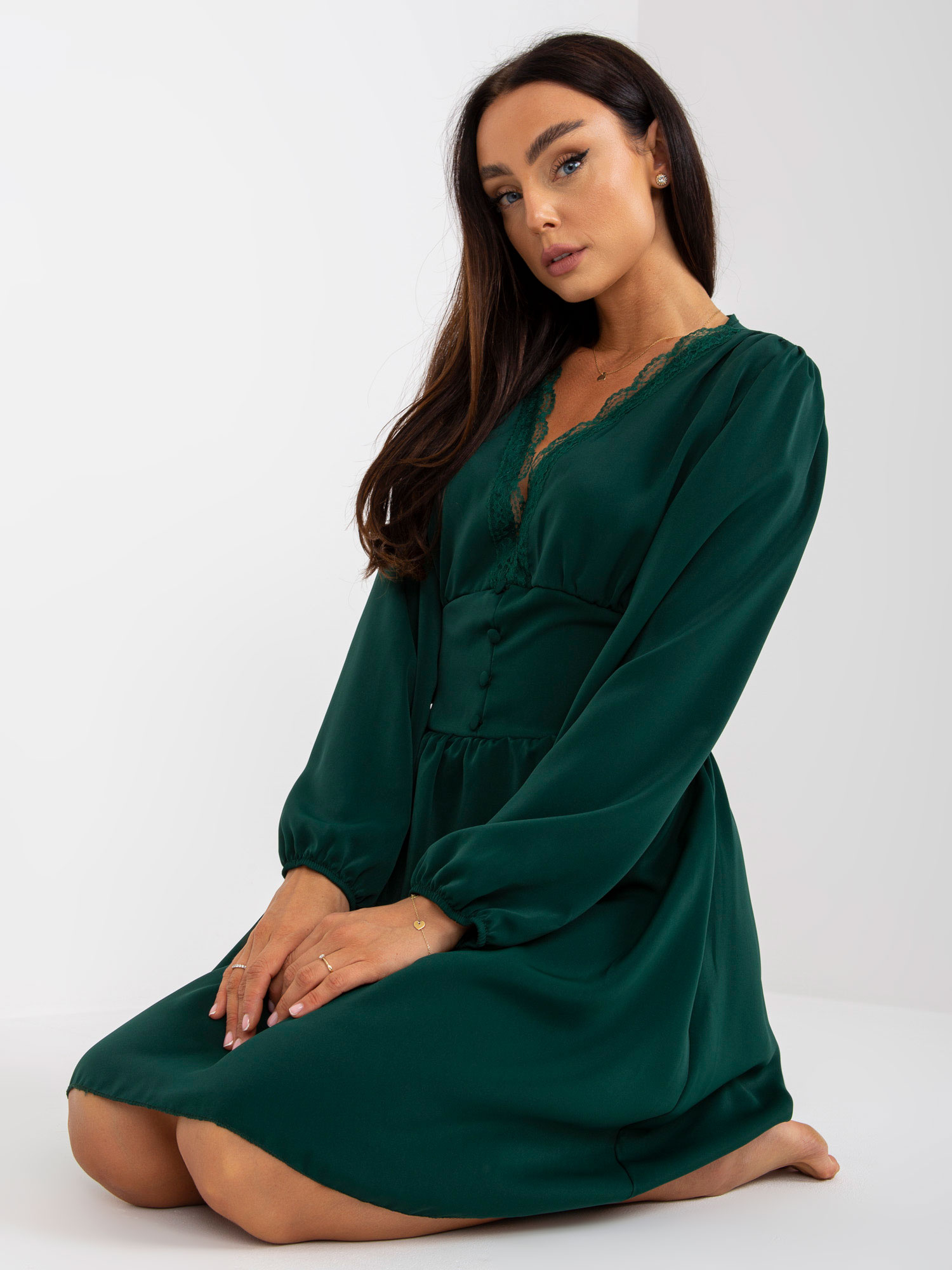 Sukienka Ciemny zielony - obrazek 4