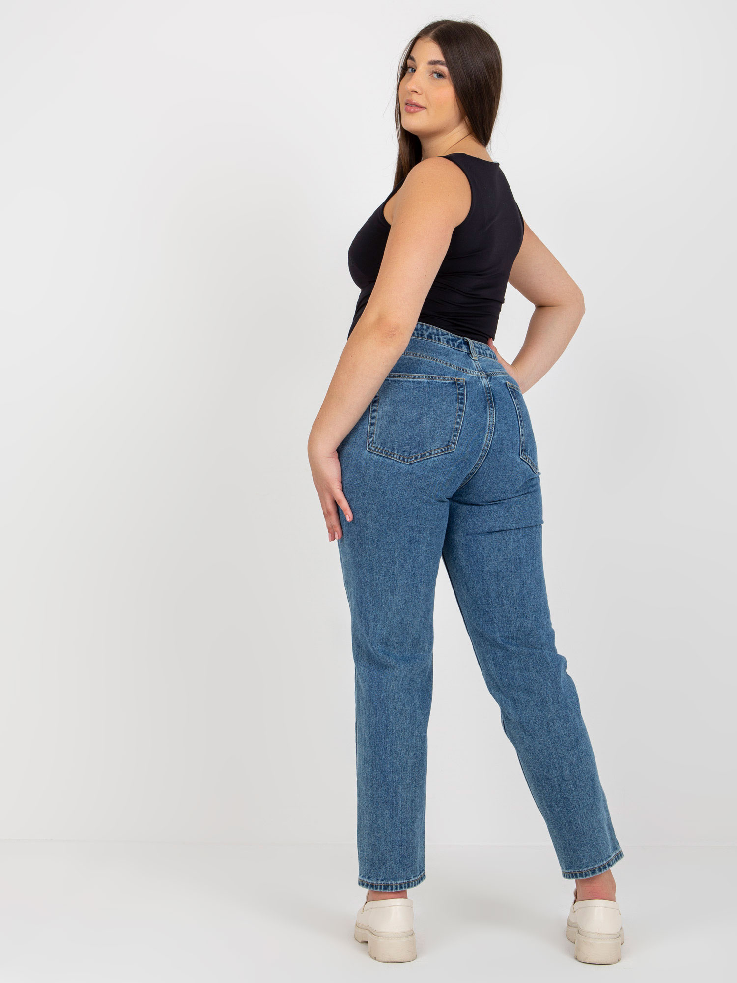 Spodnie jeans Niebieski - obrazek 4