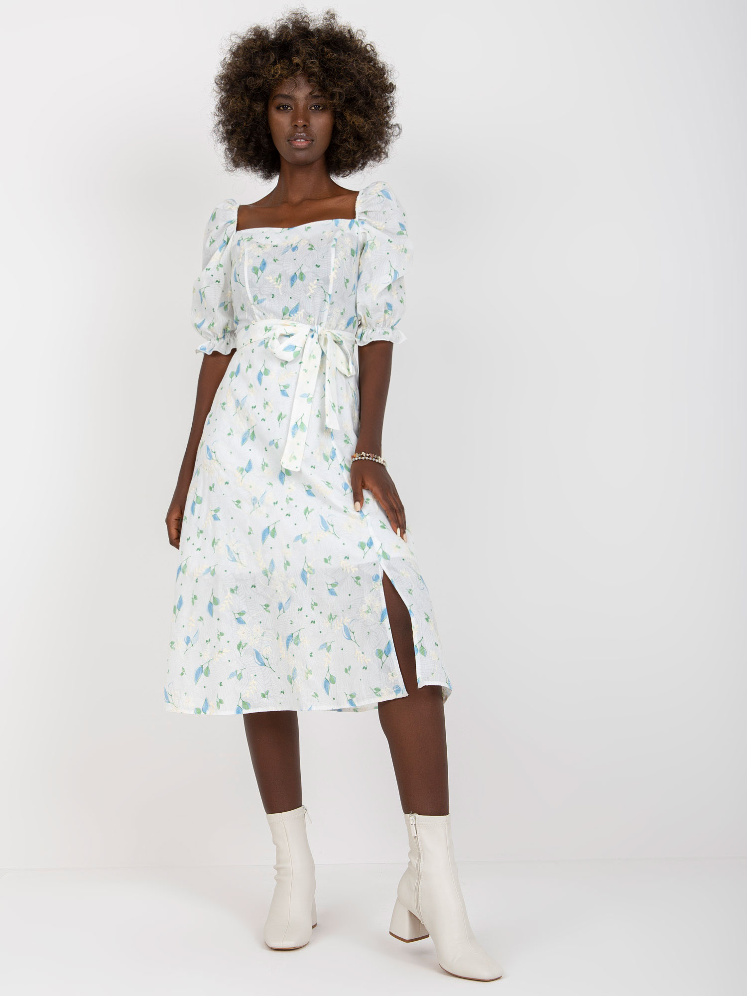 Sukienka Biało-niebieski - obrazek 4