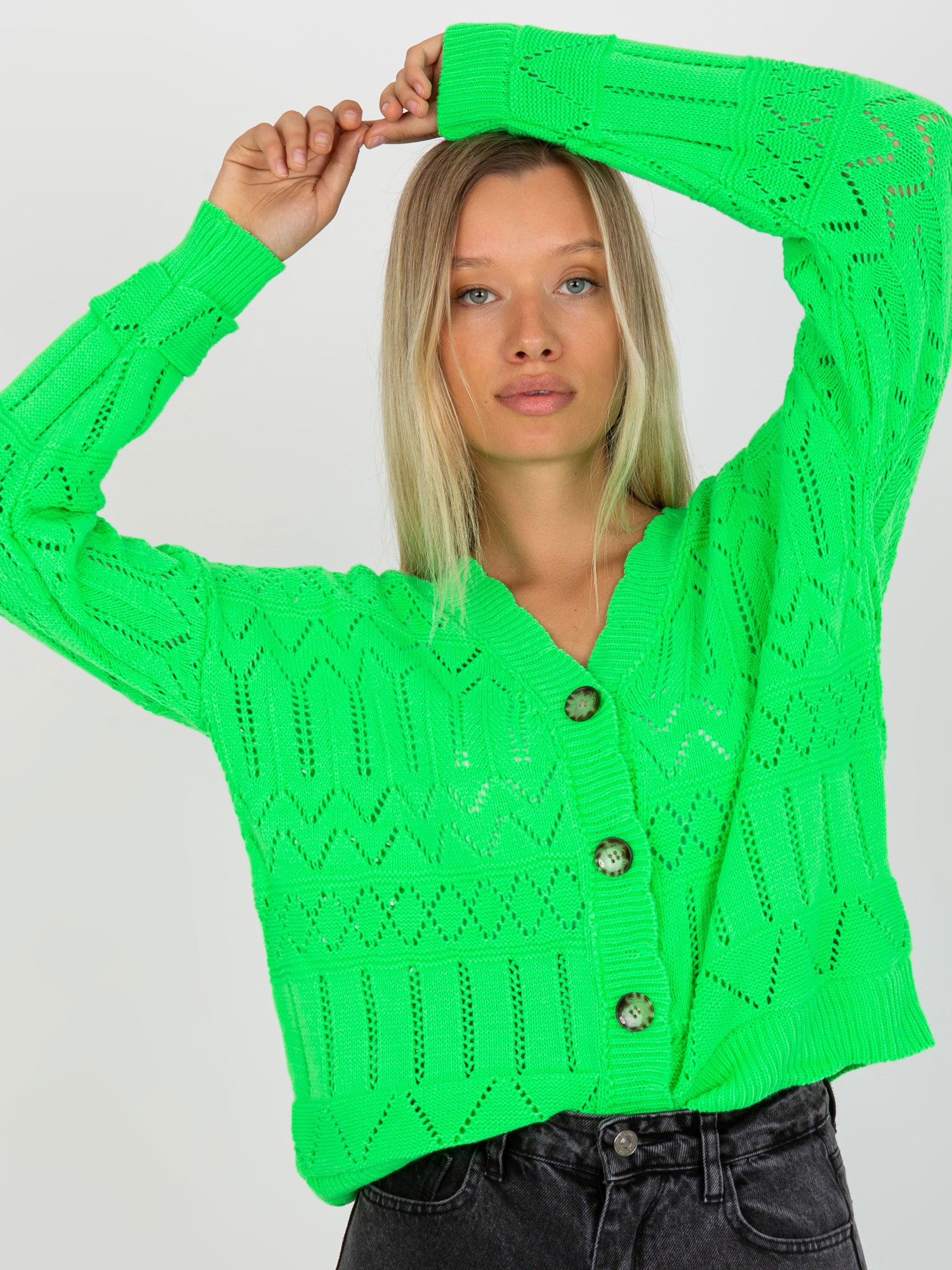 Sweter Fluo zielony - obrazek 4