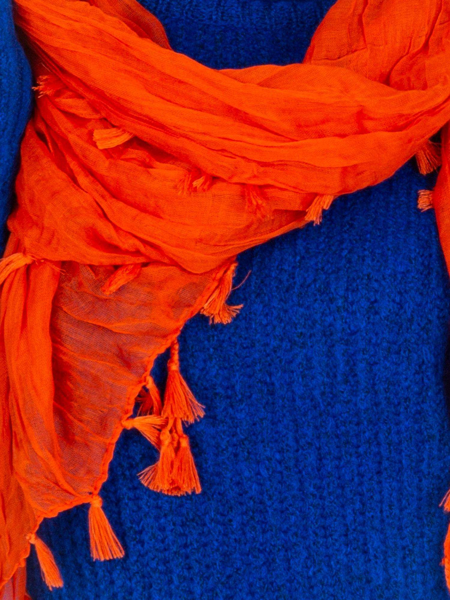 Chustka Ciemny pomarańczowy - obrazek 4