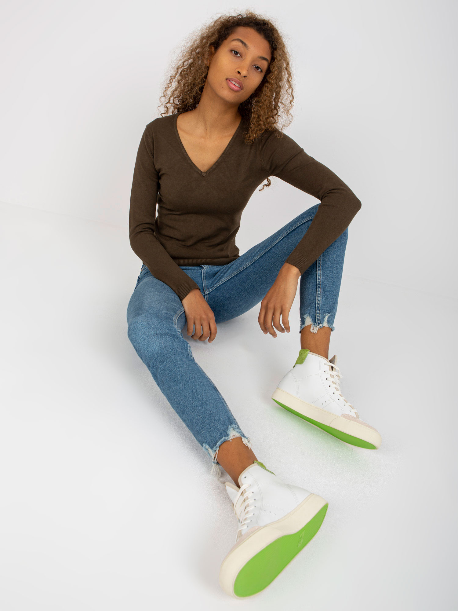 Sweter Khaki - obrazek 4