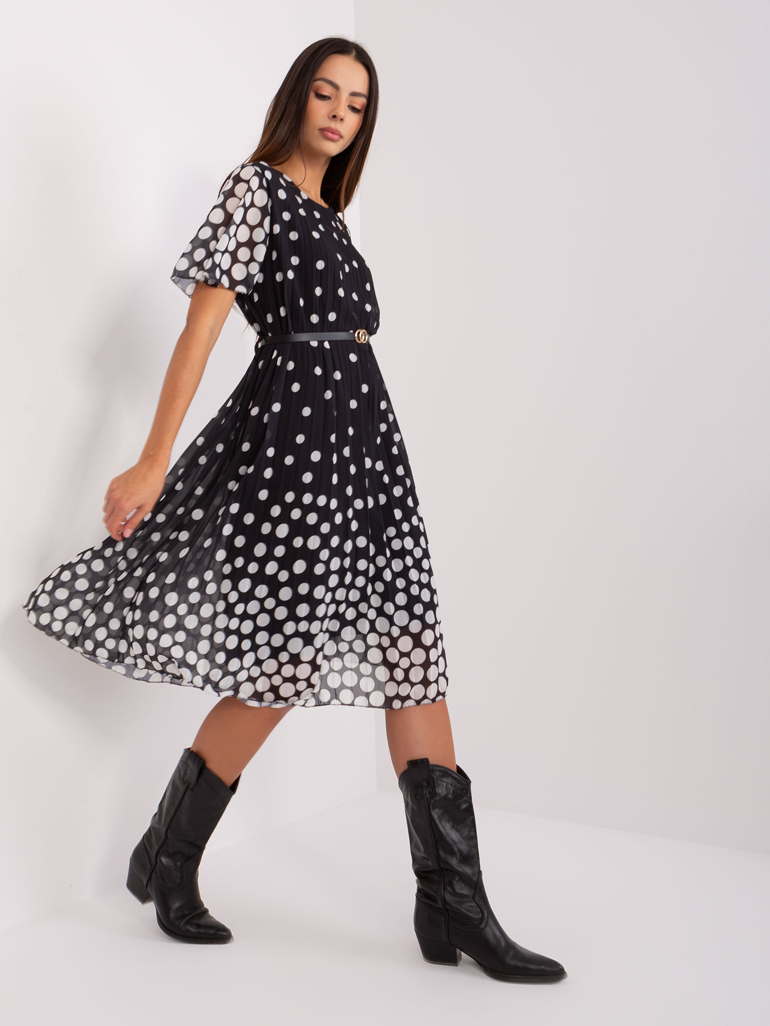 Sukienka Czarno-biały - obrazek 5