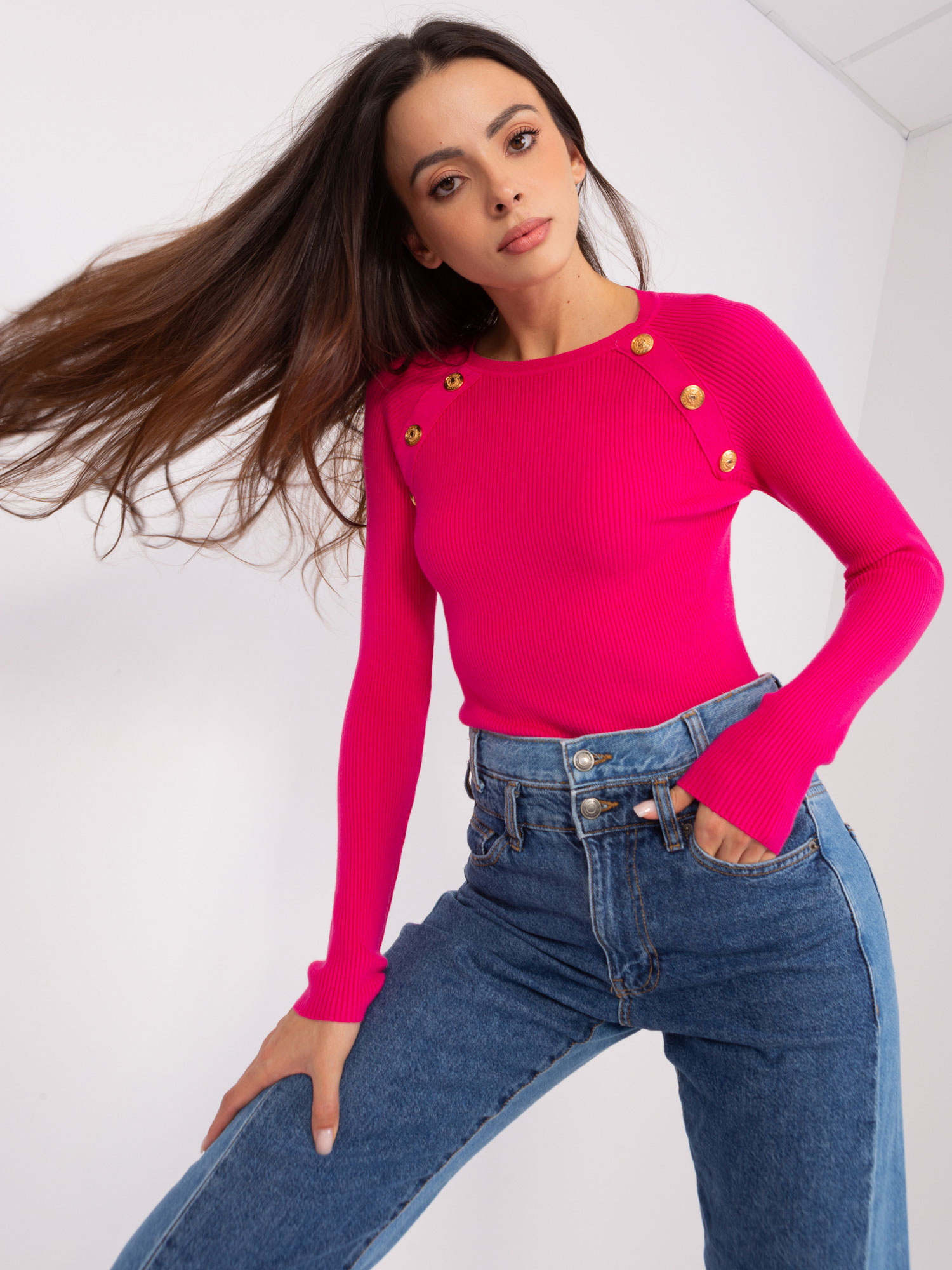 Sweter Fuksjowy - obrazek 5