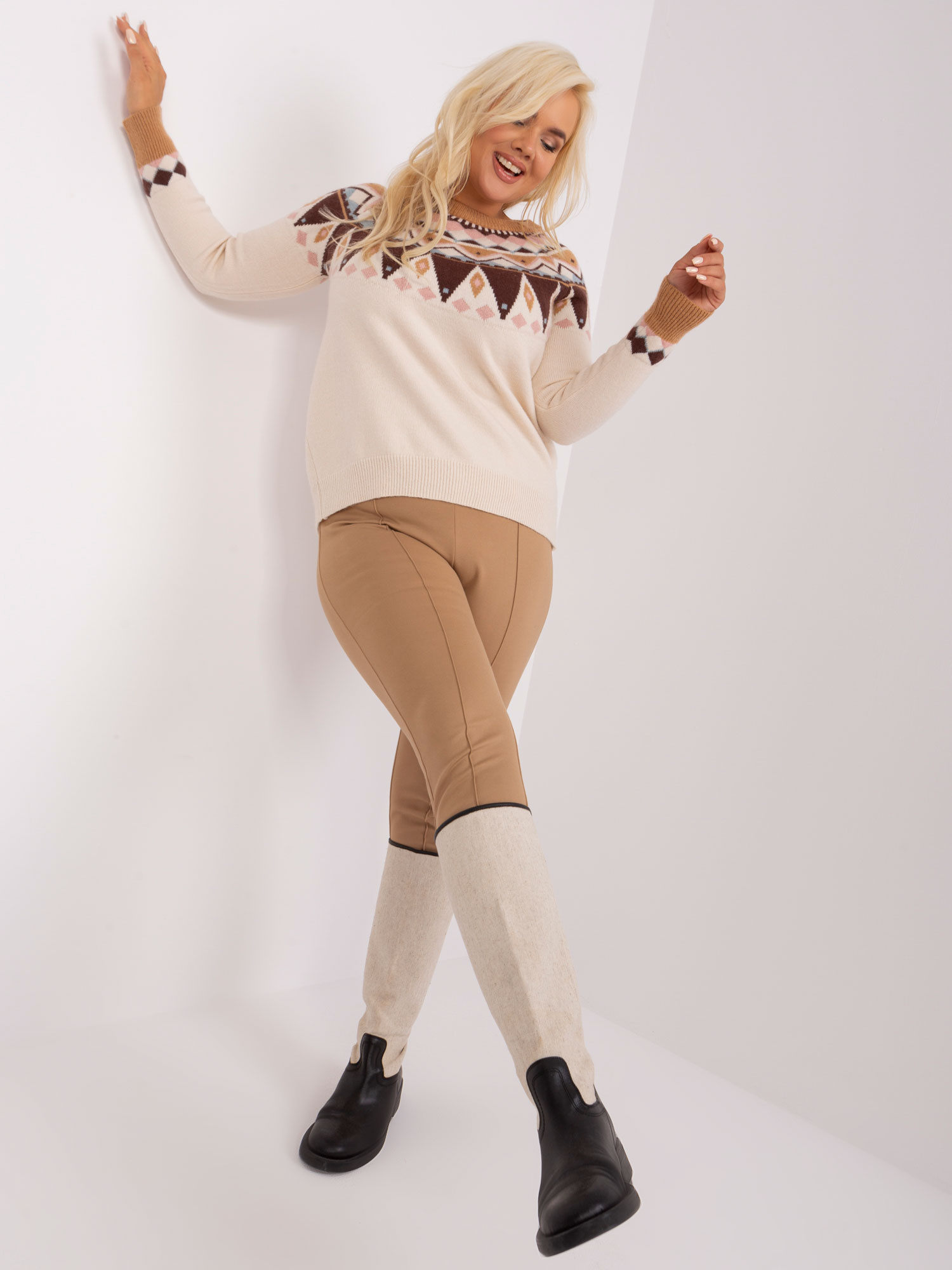 Sweter Jasny beżowy - obrazek 5